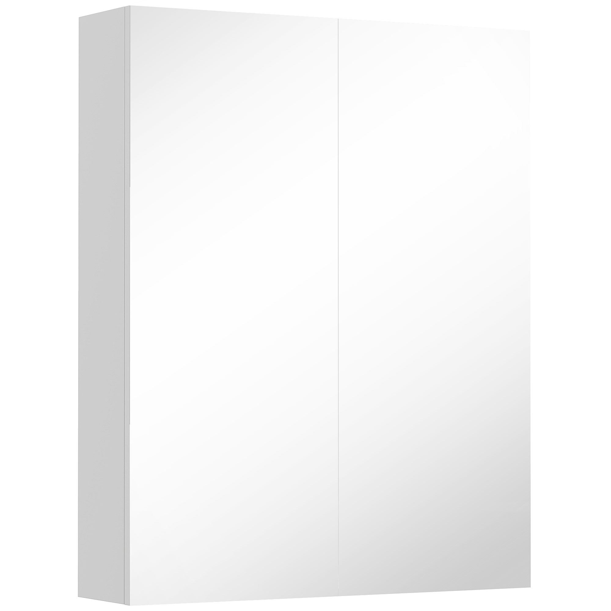HOMCOM Bademöbel Spiegelschrank Badeschrank Hängeschrank Badezimmer Spiegel Schrank (75 x 60 x 15 cm) Aosom
