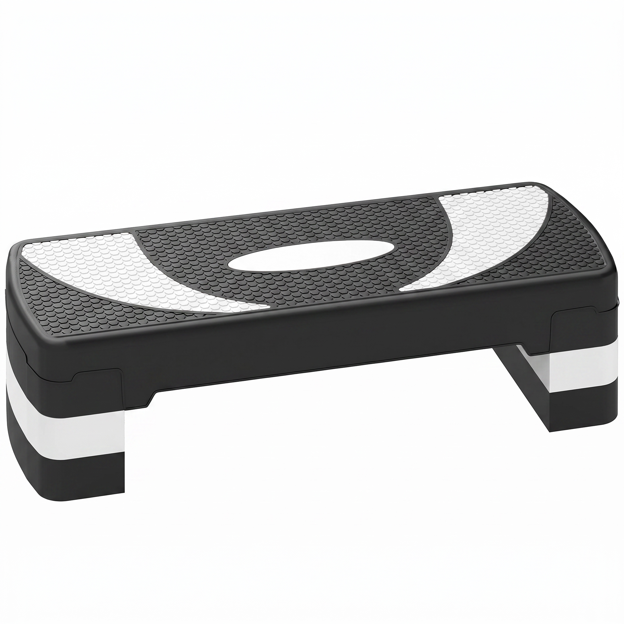 HOMCOM Steppbrett Aerobic-Stepper Höhenverstellbar 10/15/20 cm Fitness Heimtrainer bis 150 kg 80x31 cm Aosom.de