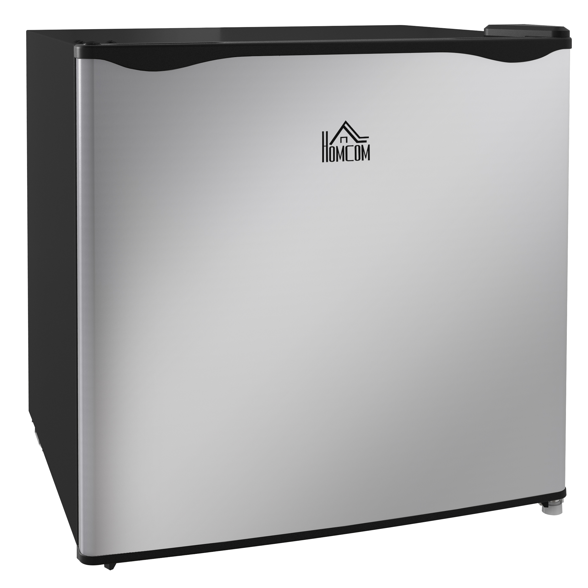 HOMCOM Mini-Gefrierschrank, 35 L Gefrierbox, elektrisch, freistehend, Mini-Gefriertruhe, Minikühlschrank, -14 bis -24℃, 5-stufige Temperaturregelung, 47 x 44,2 x 48,8 cm, Silber   Aosom