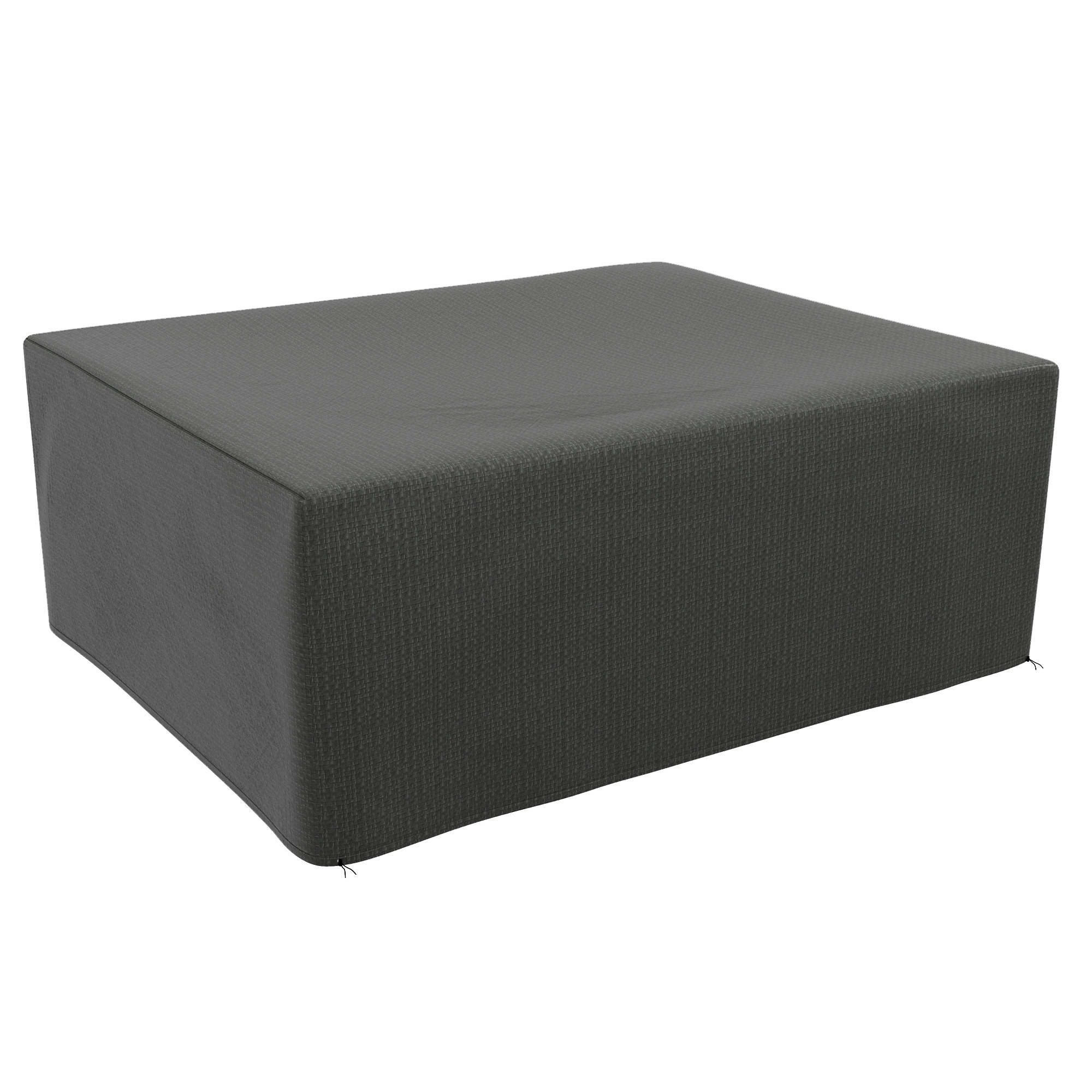 Outsunny Schutzhülle für Gartenmöbel Winterfest Wasserdicht Abdeckung Anti-UV Abdeckplane Gewebe Abdeckhaube für Gartentische Terrassenmöbel Rechteckig 235 x 190 x 90cm Grau Aosom