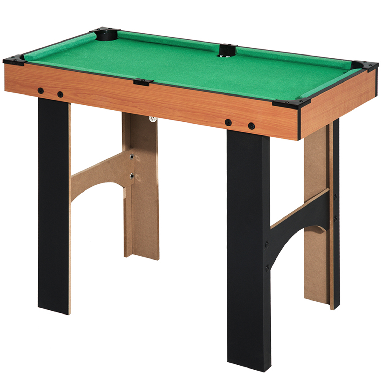 HOMCOM 4-in-1 Multispieltisch Multigame Tischfußball Tischhockey Tischtennis Billard Multifunktionsspieltisch 87x43x73cm für Spielspaß Aosom.de