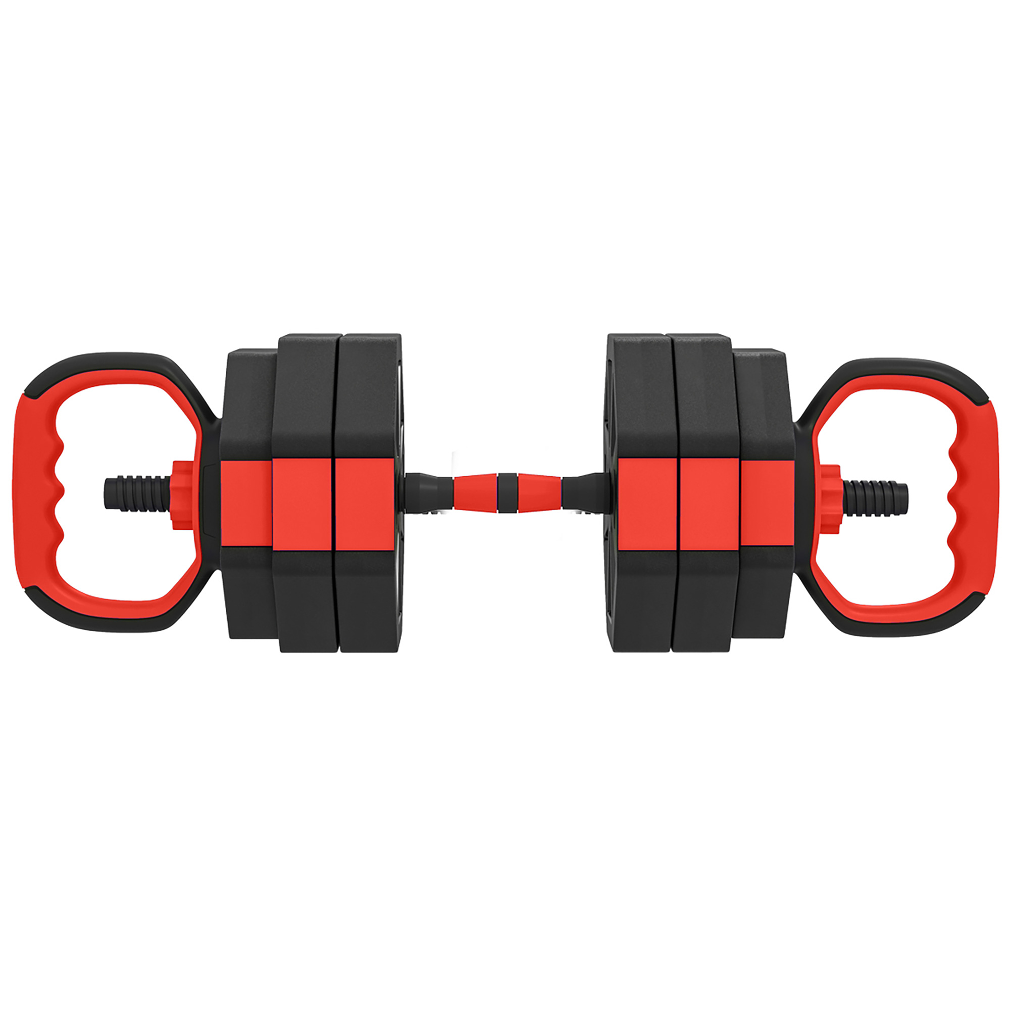 SPORTNOW 4-in-1 Hantelset Kurzhantel Set Kurzhanteln Langhanteln verstellbar 25 KG Hanteln Set Dumbbell mit Verbindungsrohr Sternverschlüsse Kurzhantelset für Krafttraining Zuhause Aosom
