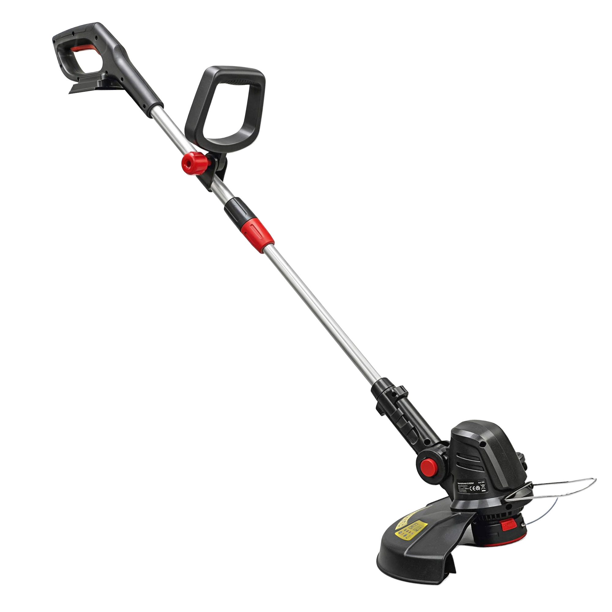 Outsunny Akku Rasentrimmer 2-in-1 Freischneider mit 30 cm Schnittbreite Verstellbarer Griff neigbarer Motorkopf, Rasenkantenschneider für Garten, Hof Aosom