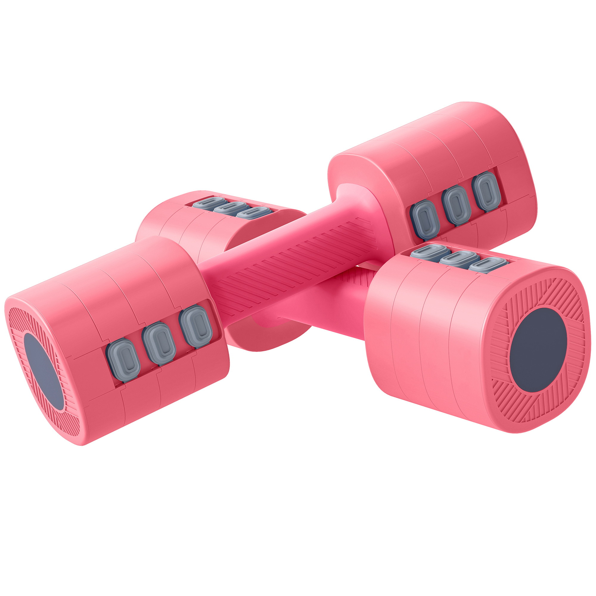 SPORTNOW 4-in-1 Verstellbare Hantel, 1-2,5 kg Hanteln mit rutschfest Griff, Quadratisch Kurzhantelset aus Metall, Kurzhanteln, Dummbell Set für Zuhause, Fitnessstudio, Krafttraining Aosom
