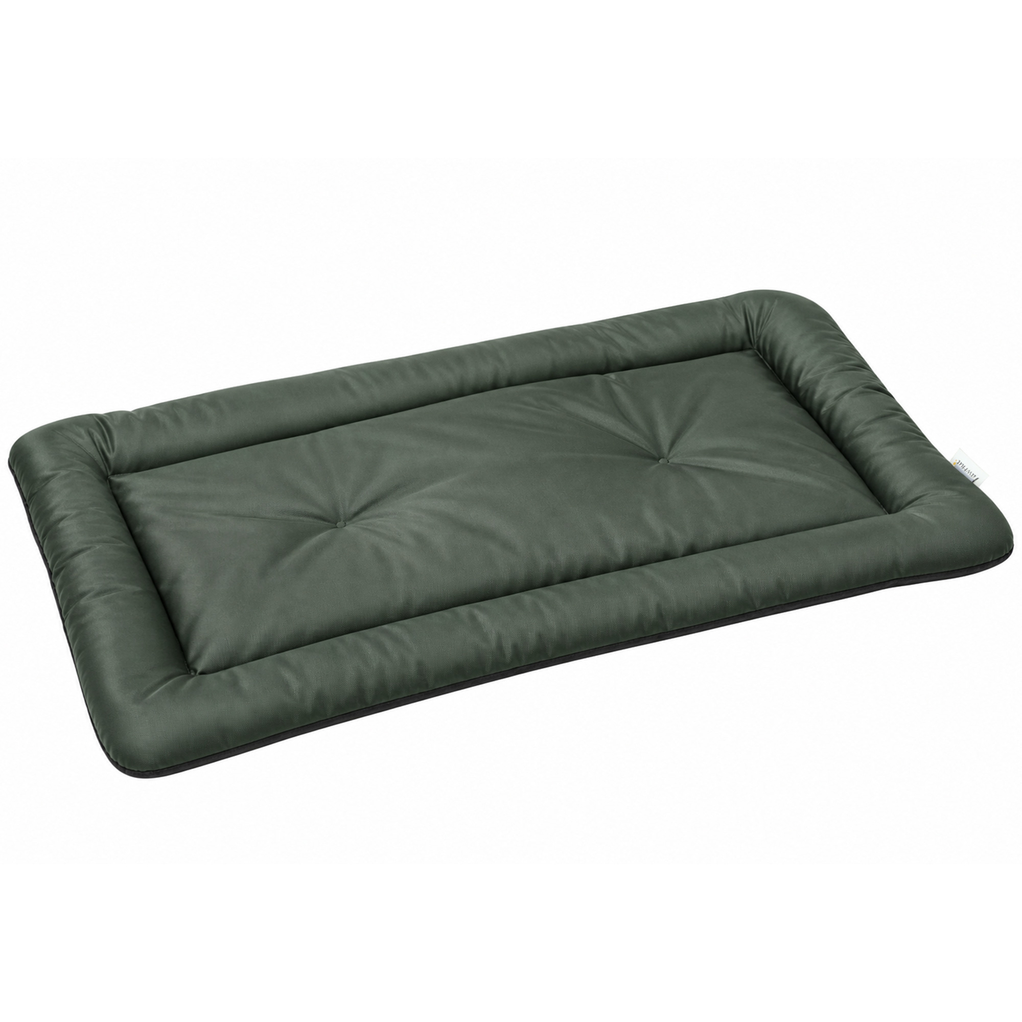 PawHut Hundebett Wasserdichtes Hundebett mit rutschfester Unterseite faltbar Waschbar Hundekissen kratzfest Haustierbett für mittelgroße & große Hunde und Katzen, Oxford-Gewebe, 110 x 68 x 6 cm Grün Aosom
