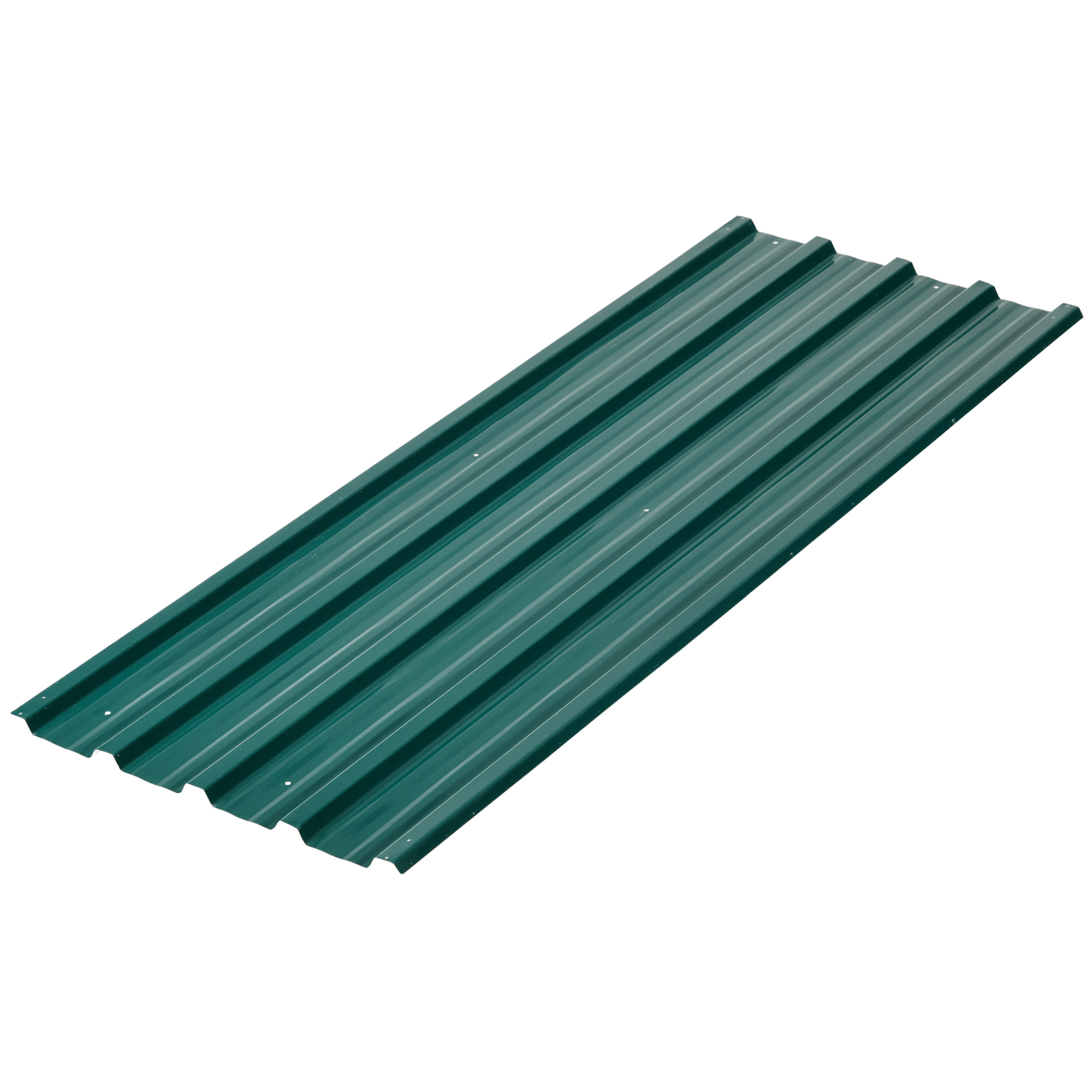 Outsunny 12 Stück Trapezblech 129x45cm 7m² Verzinkt Dachblech 0,25 mm Wetterfest Profilblech Verzinkter Stahl Dachplatten Dachpaneele Stahlblech Wellblechplatten für Dach Gerätehaus Carport Grün Aosom