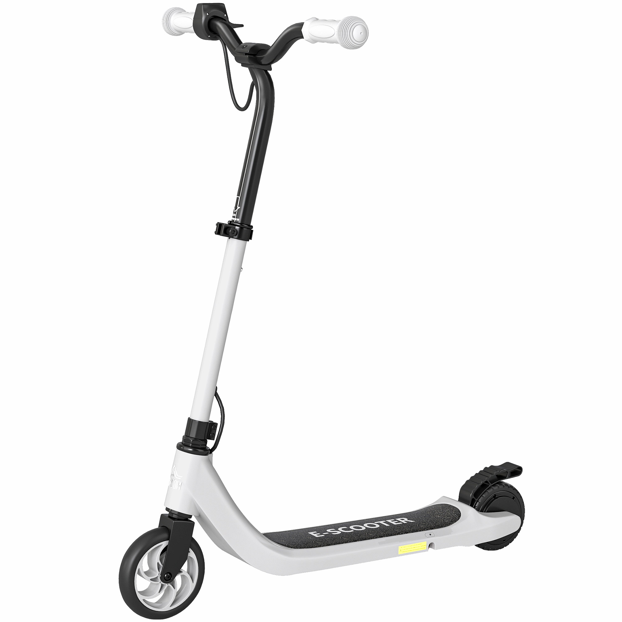 HOMCOM E-Scooter Elektroroller mit Batteriestandsanzeige, höhenverstellbarer Lenker, max 8km/h, für Kinder ab 6 Jahren, Schwarz-Weiß Aosom.de