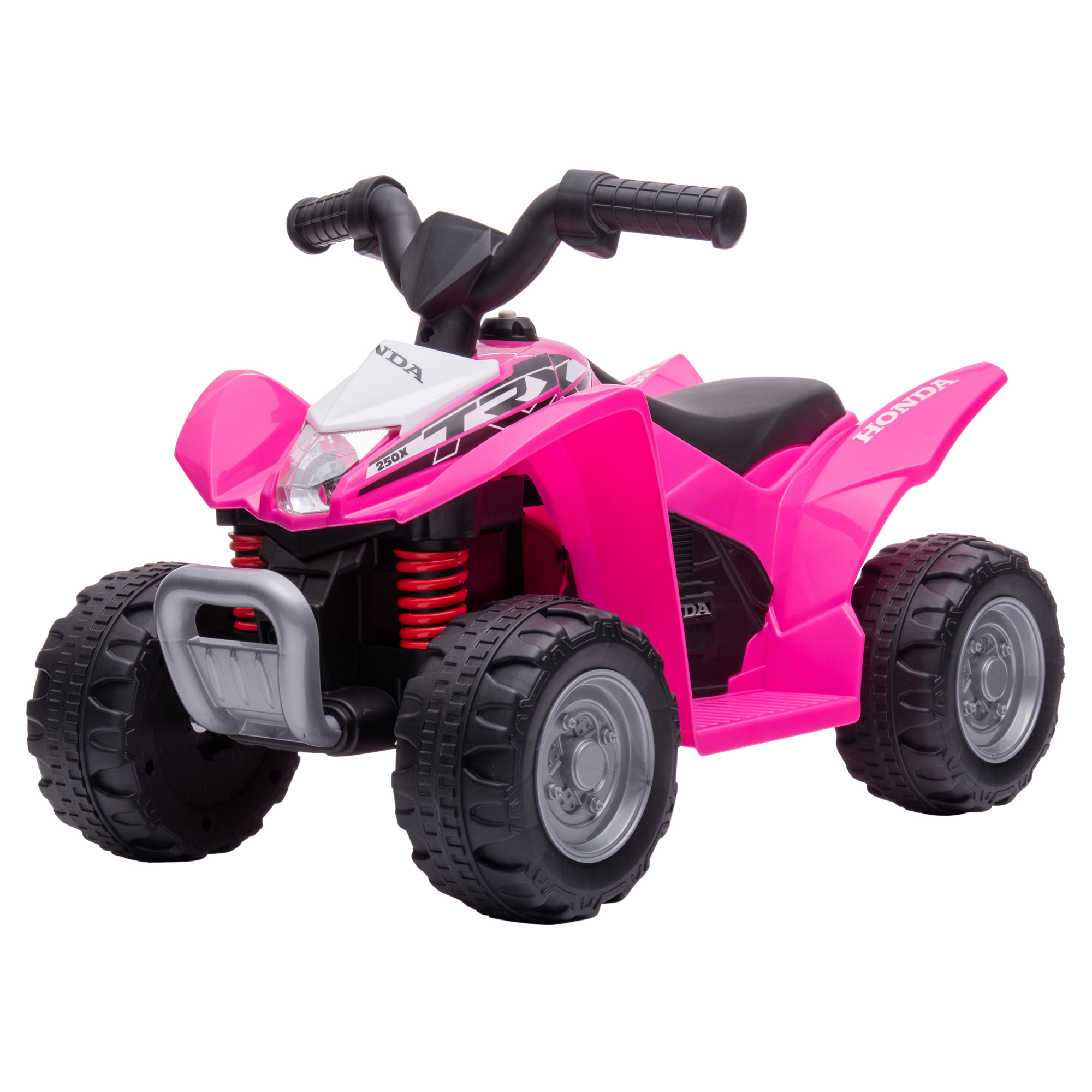 AIYAPLAY Kinder Quad Elektro 6V Kinderquad mit Hupe, LED-Scheinwerfer 2,8km/h Elektro-Quad für Kinder ab 18 Monaten Rosa Aosom