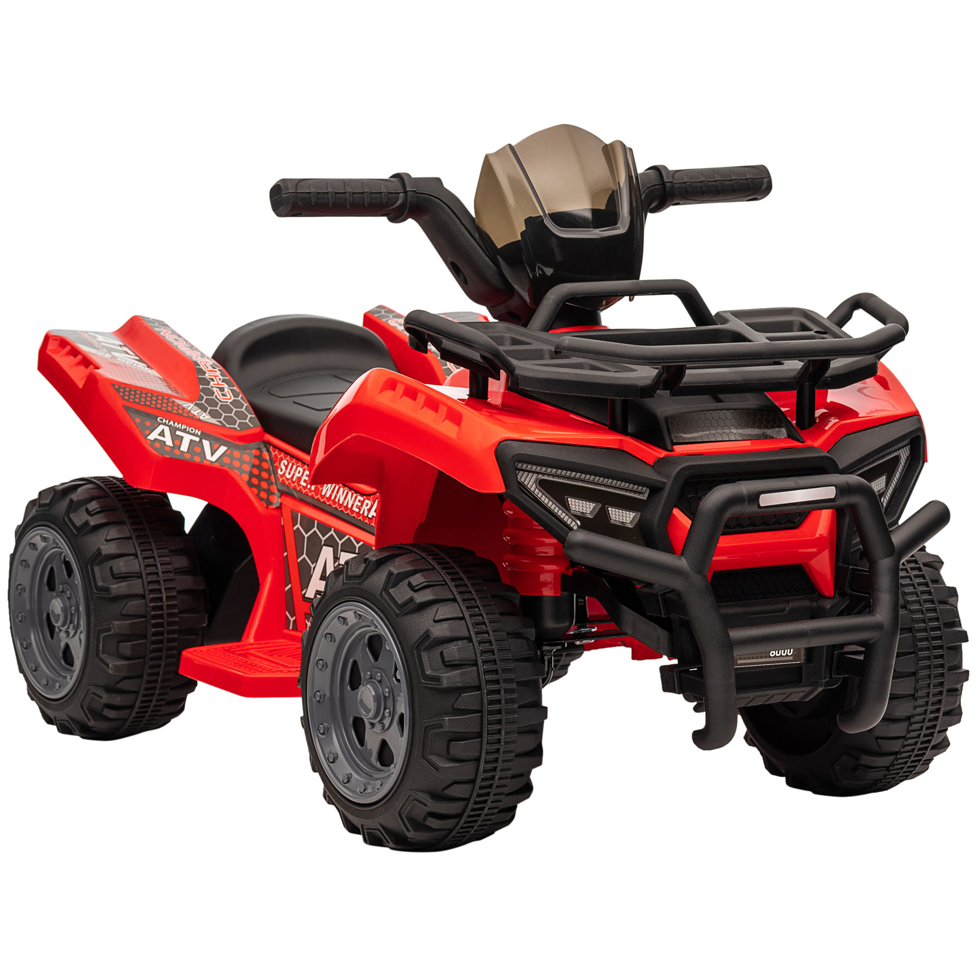 HOMCOM Mini Elektro-Quad, KinderElektro ATV Kinderwagen, für Kinder 18-36 Monate, Kindermotorrad Elektroquad, Rosa Aosom.de