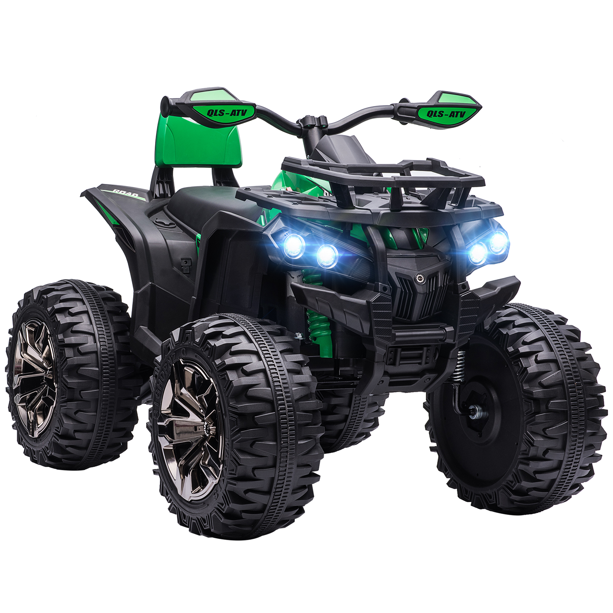HOMCOM Elektro Quad für Kinder, Kinder Quad mit Vorwärts-, Rückwärtsfunktion, MP3-Musikplayer, Kinderfahrzeug mit Scheinwerfer Aosom