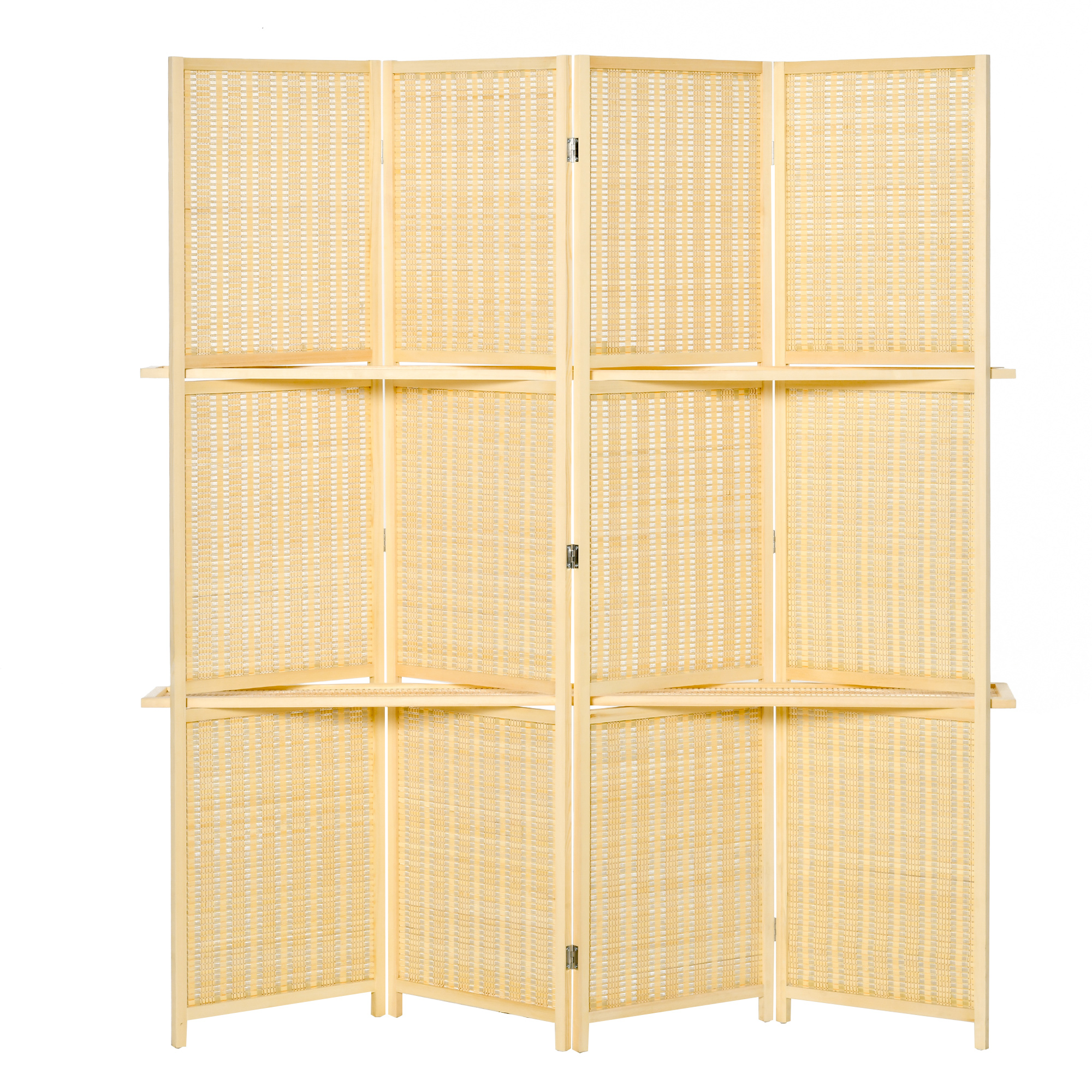 HOMCOM Trennwand Wohnzimmer, 180H cm, Sichtschutz Bambus, Stellwand für Wohnzimmer, Natur   Aosom.de