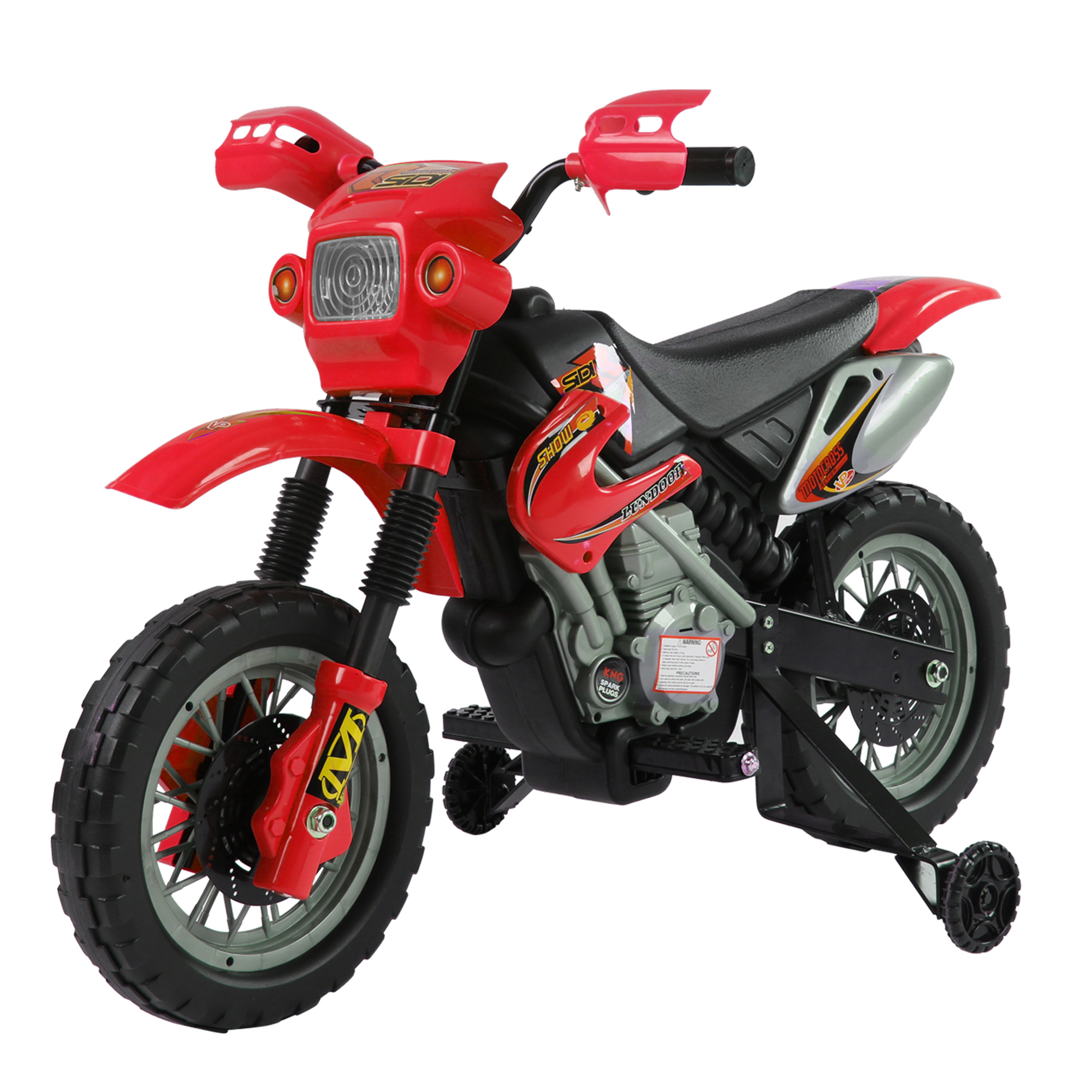 HOMCOM Elektrokindermotorrad Kinderfahrzeug Quad Elektroquad 6V Rot Schwarz, Kinderwagen für drinnen und draußen   Aosom.de