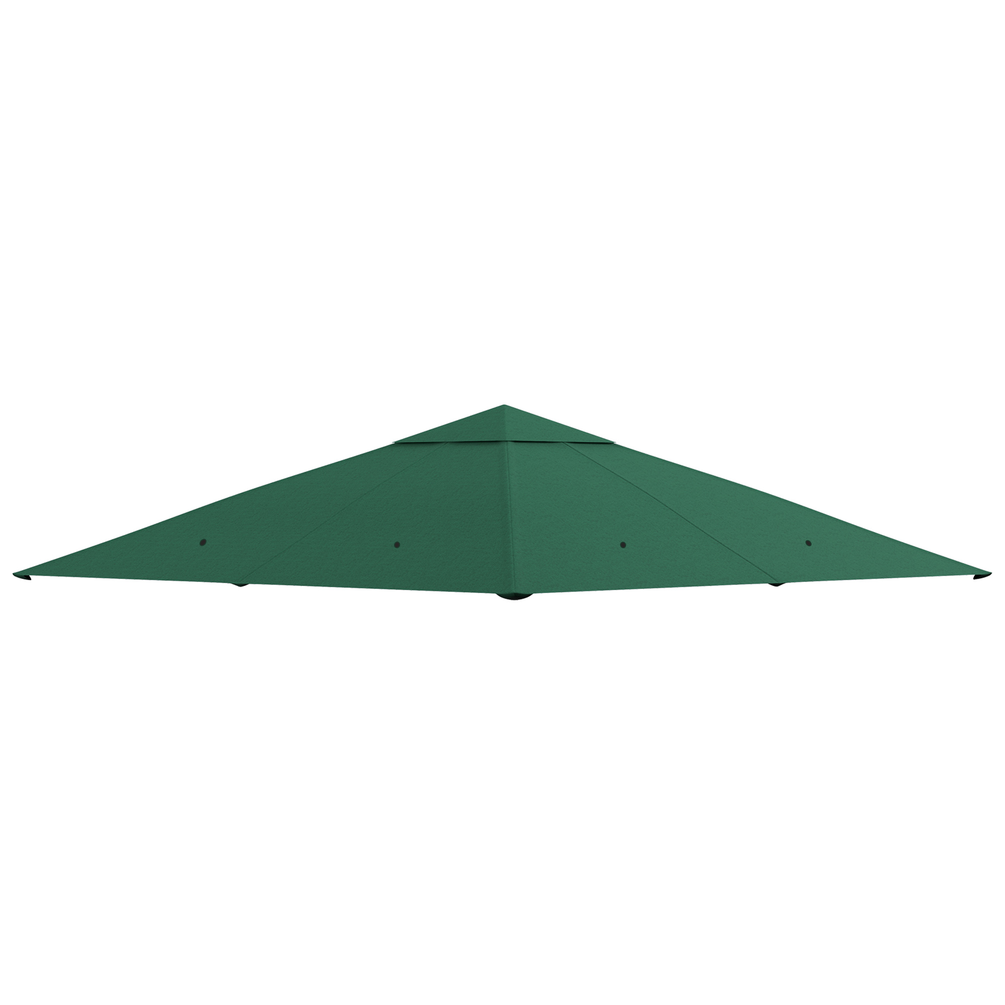 Outsunny Pavillondach Ersatzdach für Pavillon 2,98 x 2,95 m Sonnenschutz Polyester grün wetterfest für Garten & Terrasse Aosom.de