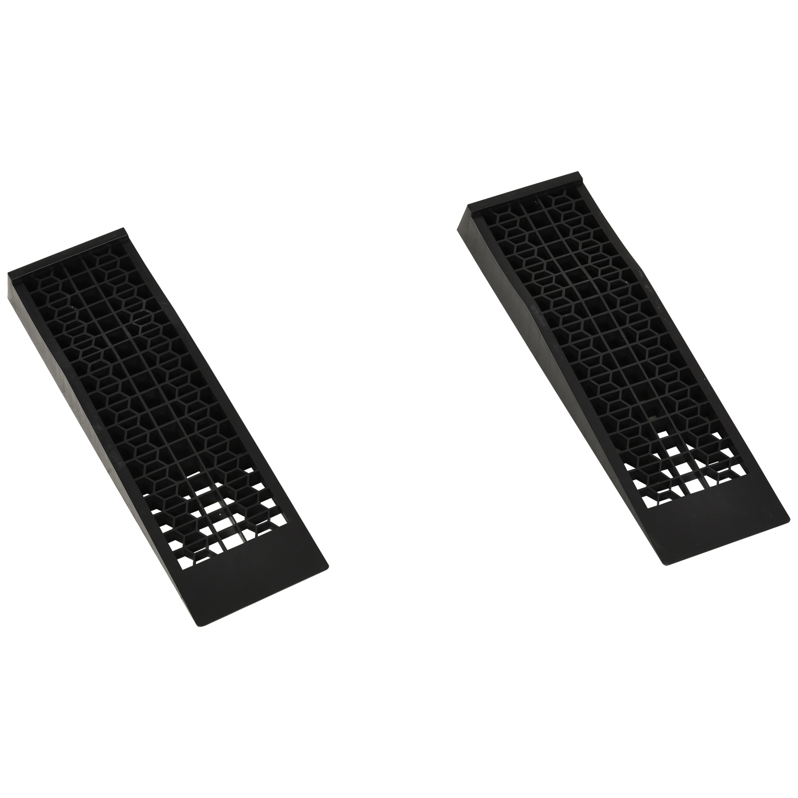 HOMCOM Auffahrrampe 2er Set Schwellenrampe Bordsteinrampe Gummirampen 70x20x8cm schwarz für Autos Rollstühle und mehr Aosom.de