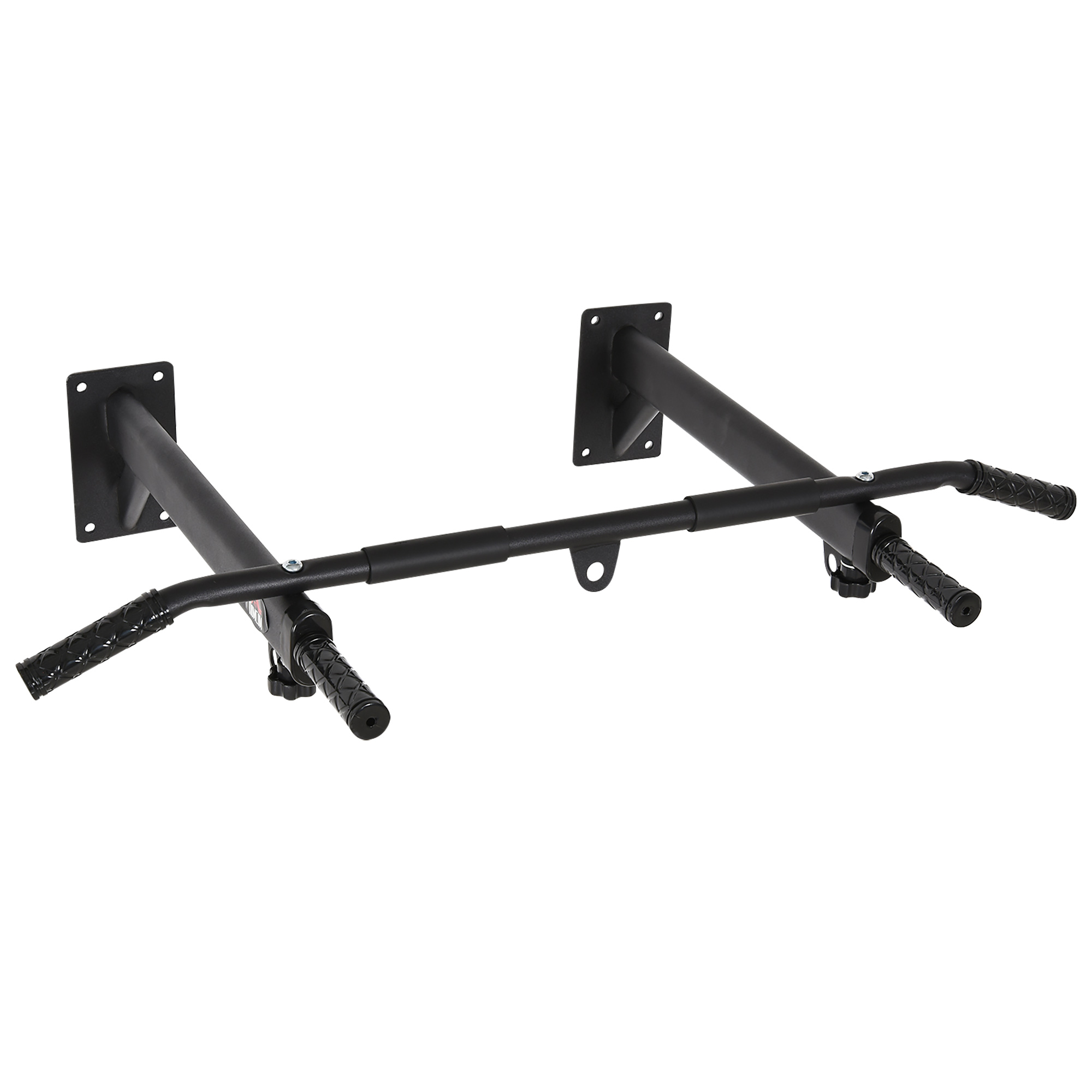 HOMCOM Klimmzugstange Wandmontage Pull Up Bar mit Ösen für Boxsack, stabile Stahlkonstruktion, Schwarz, 93,5x65x17 cm Aosom.de