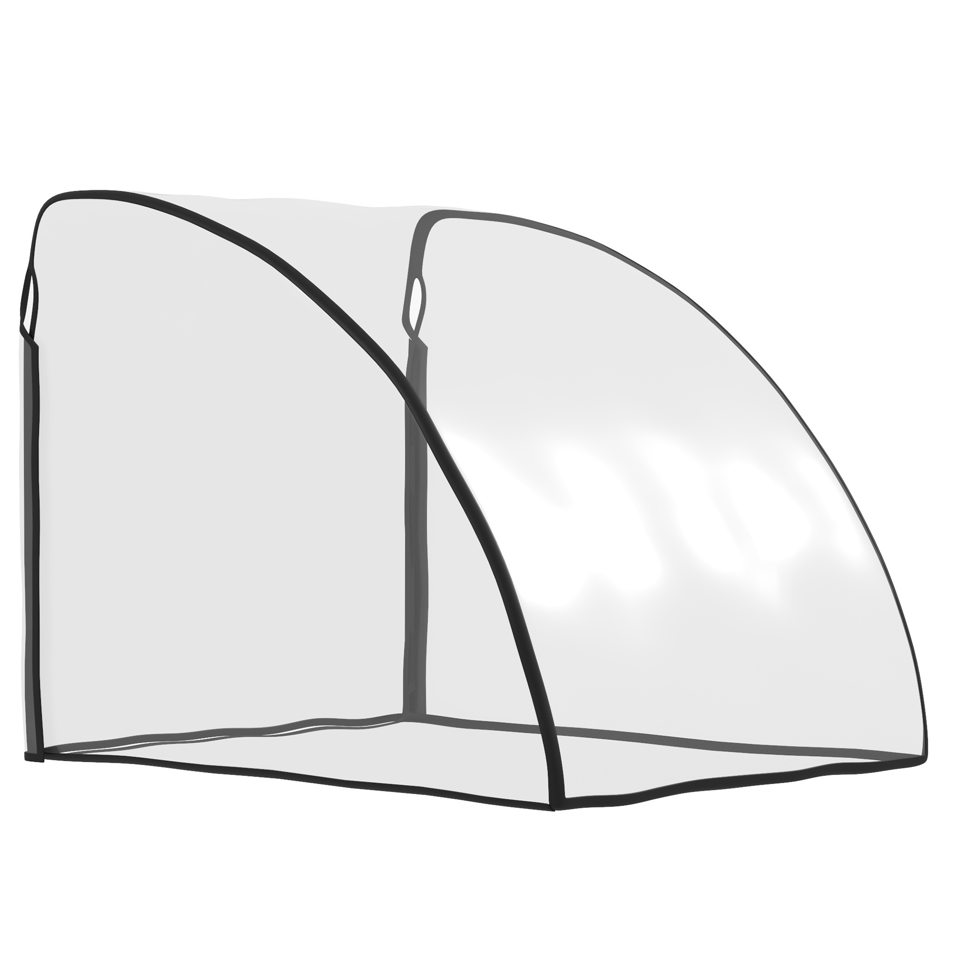 HOMCOM Regenschutz für Fahrradanhänger, Regenverdeck für Handwagen & Kinderanhänger, transparente Regenschutzhülle mit Klettverschluss Aosom.de