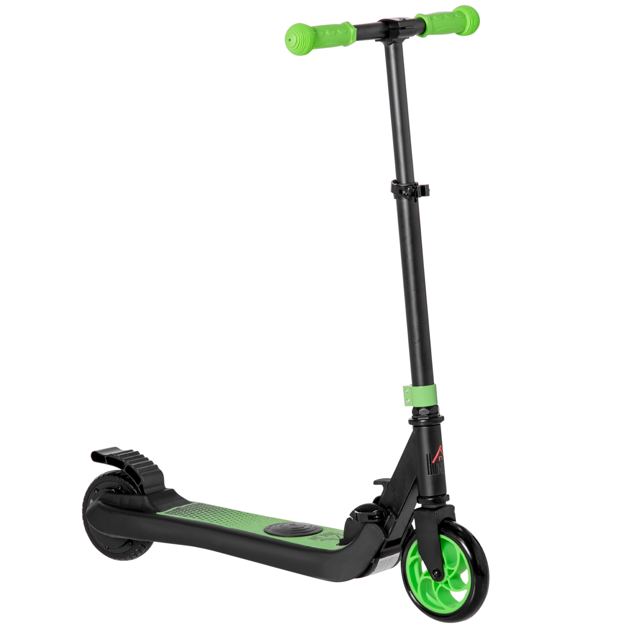 HOMCOM E-Scooter Elektro Scooter 120W Motor 6 km Reichweite max. 8 km/h Elektroroller Belastung bis 50kg, E Roller für ab 6 Jahren Grün+Weiß Aosom