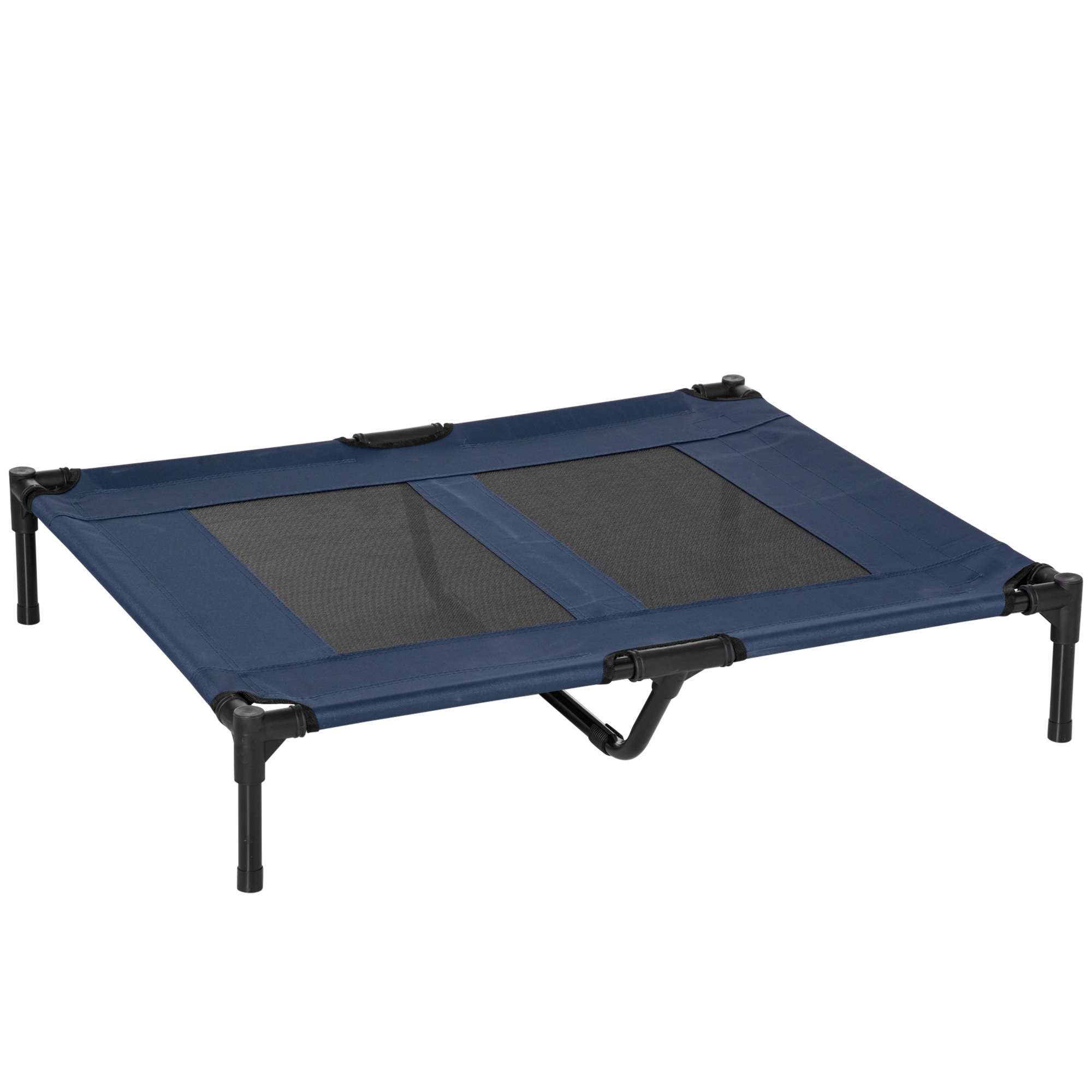 PawHut Hundeliege outdoor Schlafplatz Hundebett Hundesofa Haustierbett Katzenbett Dunkelblau 92 x 76 x 18 cm   Aosom
