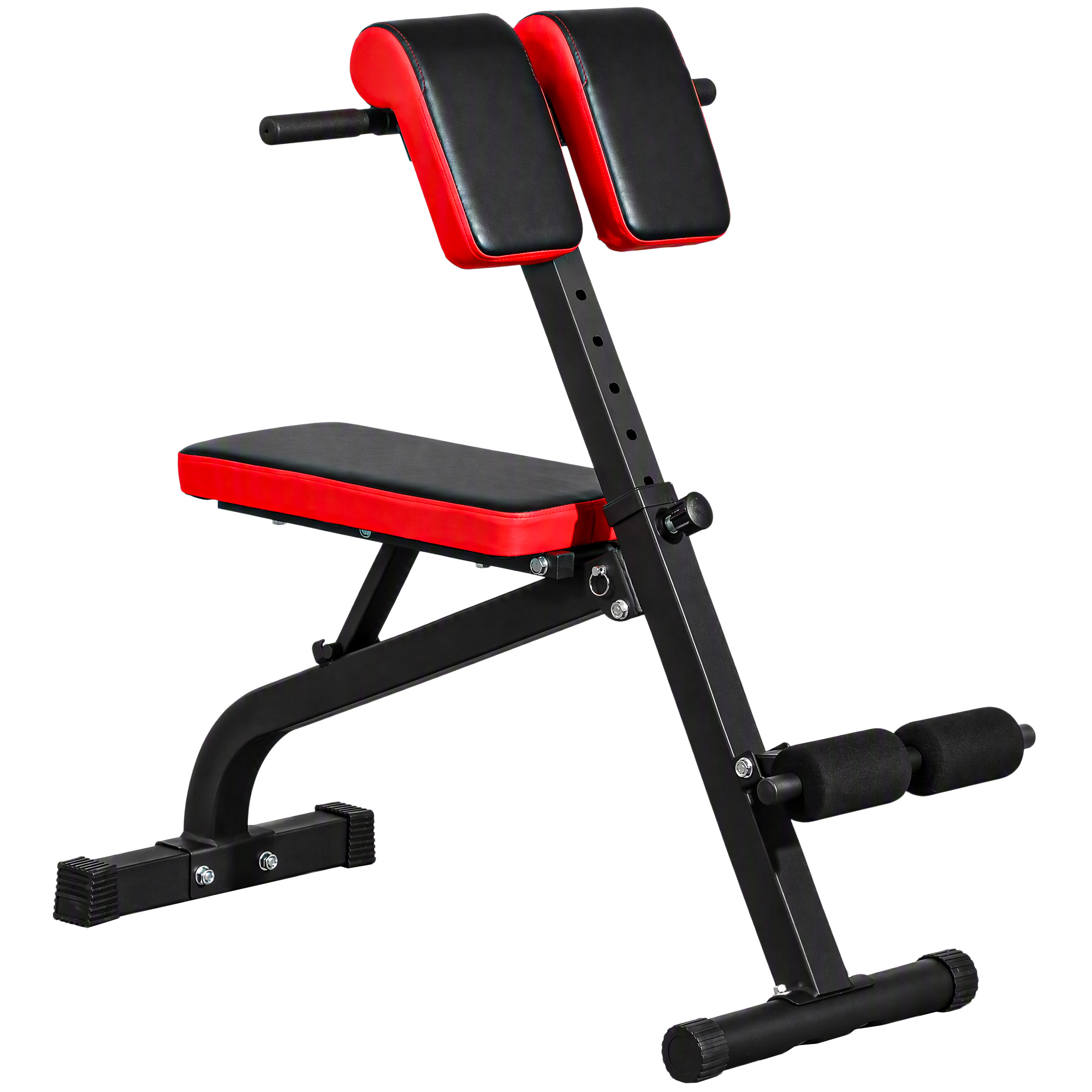 SPORTNOW Hantelbank, vielseitige Fitnessbank, verstellbar, klappbares Design, für Bizeps-Curls, Langhantel, Stahl, bis 120 kg, 103 x 65 x 67-98 cm, Schwarz Aosom