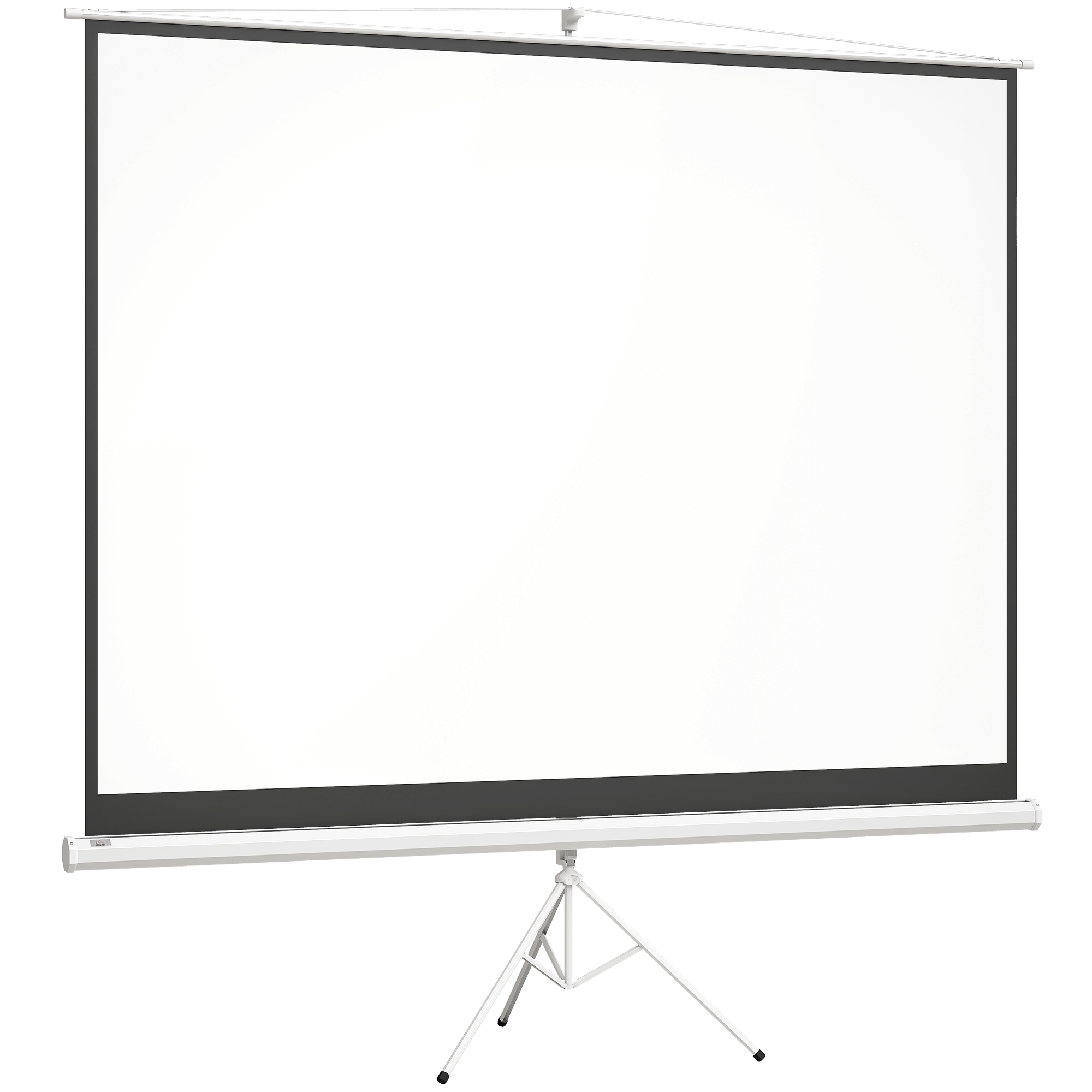 HOMCOM Beamer Leinwand mit Stativ 120 Zoll 4:3 Tragbar Projektor Leinwand Faltbare Stativ-Leinwände für Heimkino, Camping   Aosom
