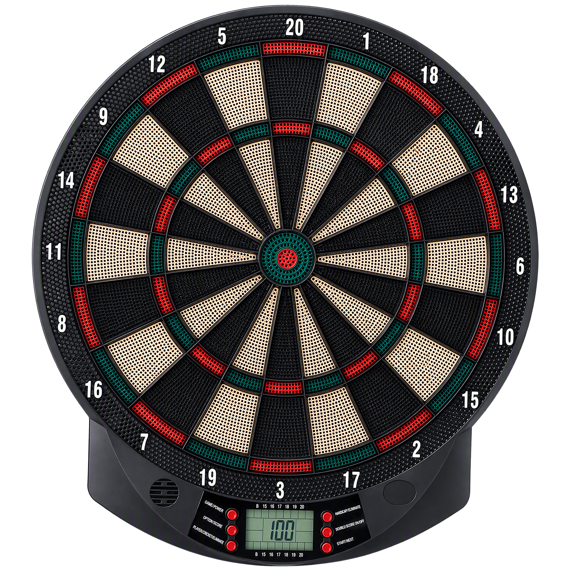 HOMCOM Elektronische Dartscheibe  Dartboard-Set mit 6 Darts, 30 Dartköpfe, 26 Spiele, 185 Trefferoptionen, für 8 Spieler, mehrfarbig  Aosom