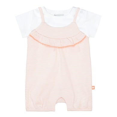 STACCATO Strampler+Shirt soft peach gestreift