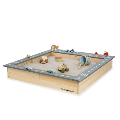 MUDDY BUDDY® Sandkasten 'Highway Hero', natur-lavagrau