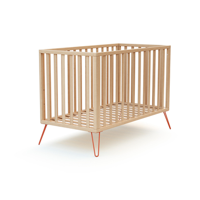 JURABABY Babybett ONLY 60 x 120 cm Retro Buche Terrakotta