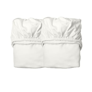 Leander Spannbettlaken für Babybett 2er-Pack snow