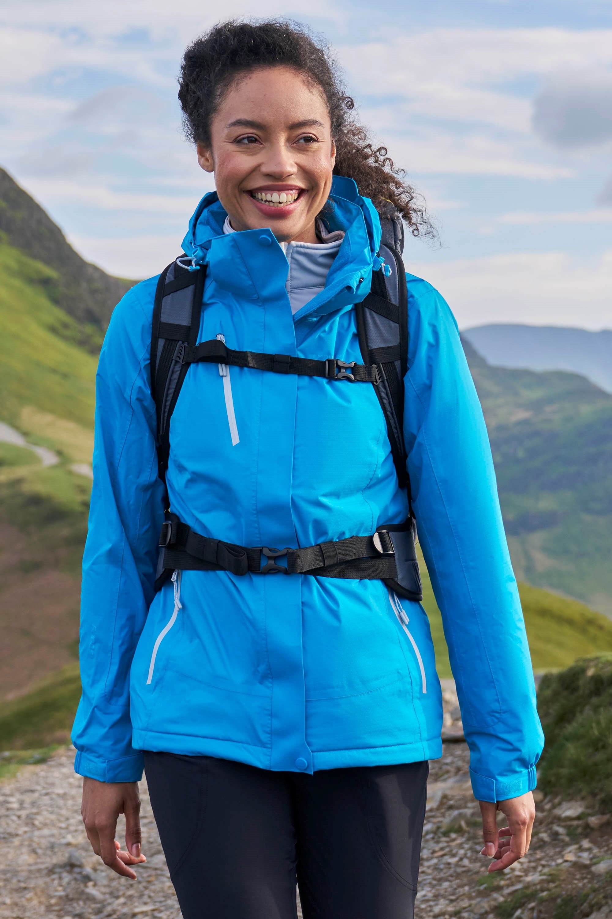 Bracken Extreme 3 in 1 Wasserdichte Damenjacke - Blau