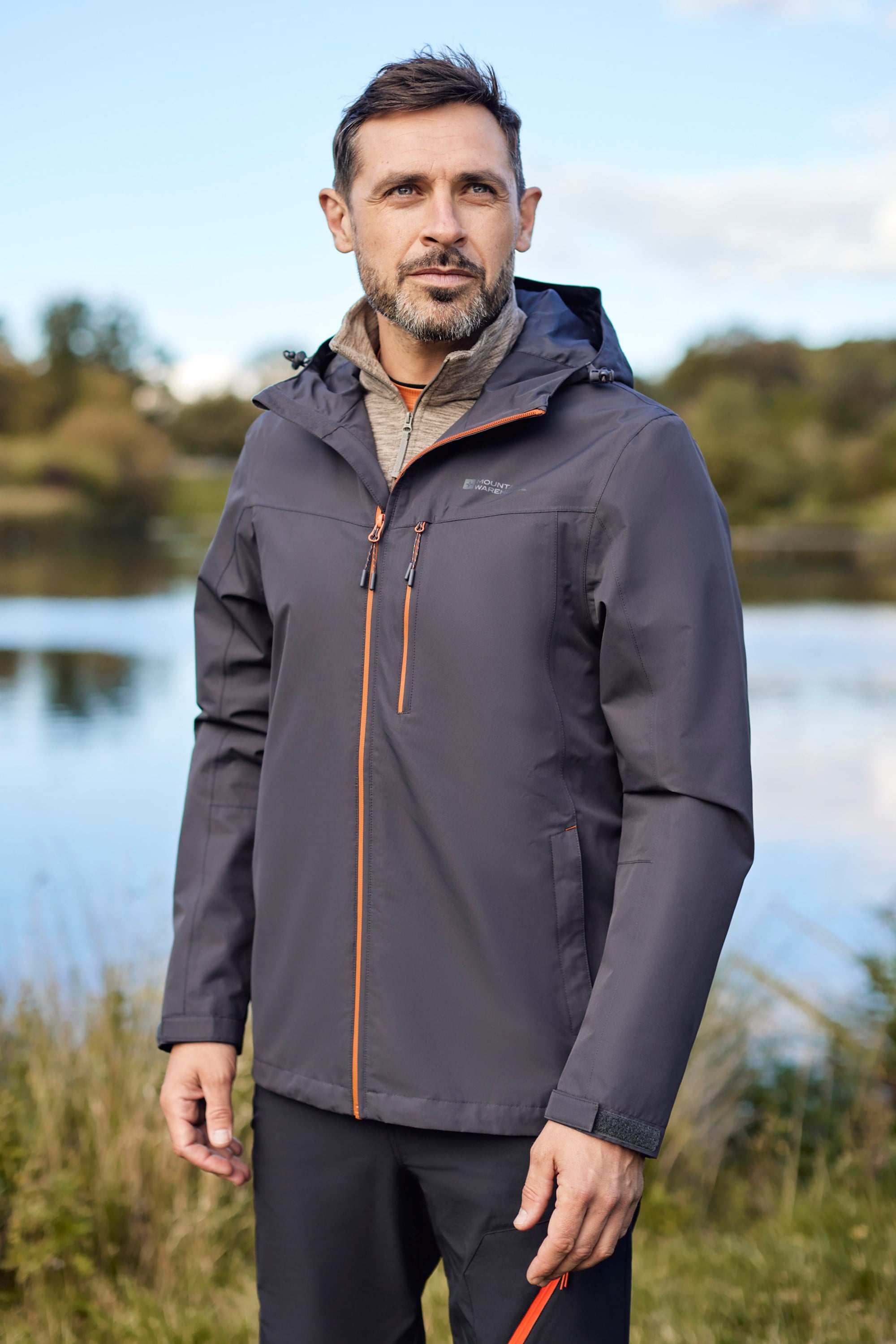 Brisk Extreme Wasserdichte Herrenjacke - Grau