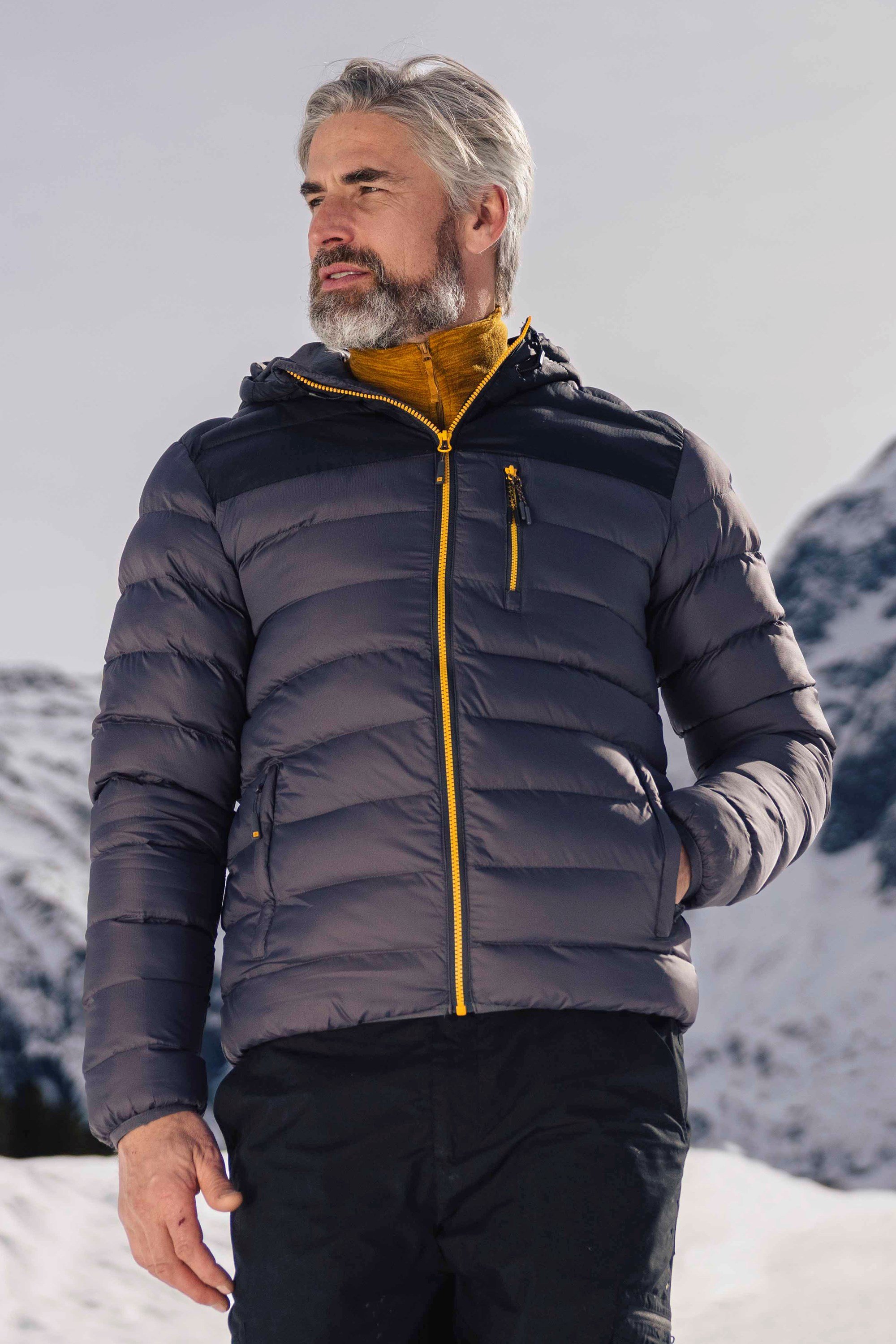 Link Gepolsterte Herrenjacke - Grau