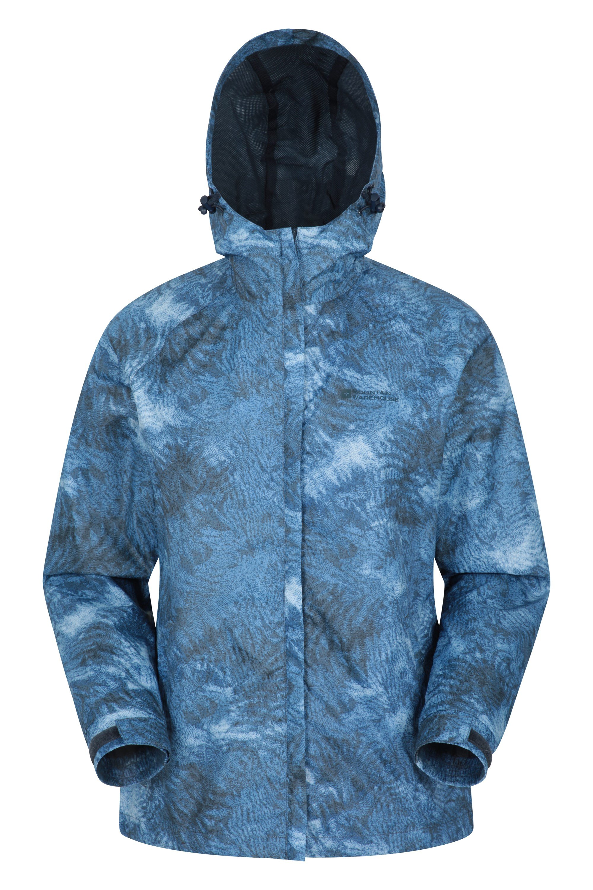 Torrent Gemusterte Wasserdichte Damenjacke - Marineblau