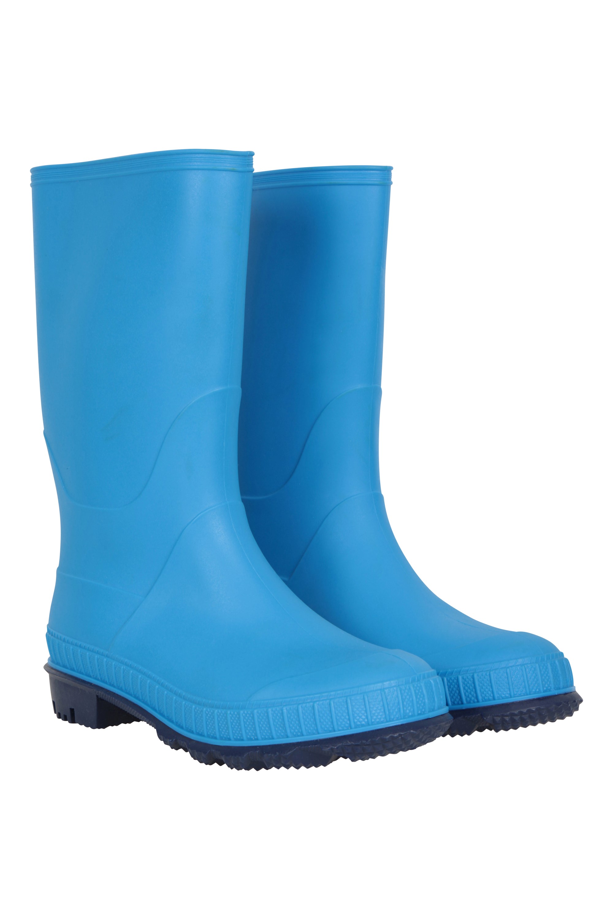 Einfarbige Kinder Gummistiefel - Blau