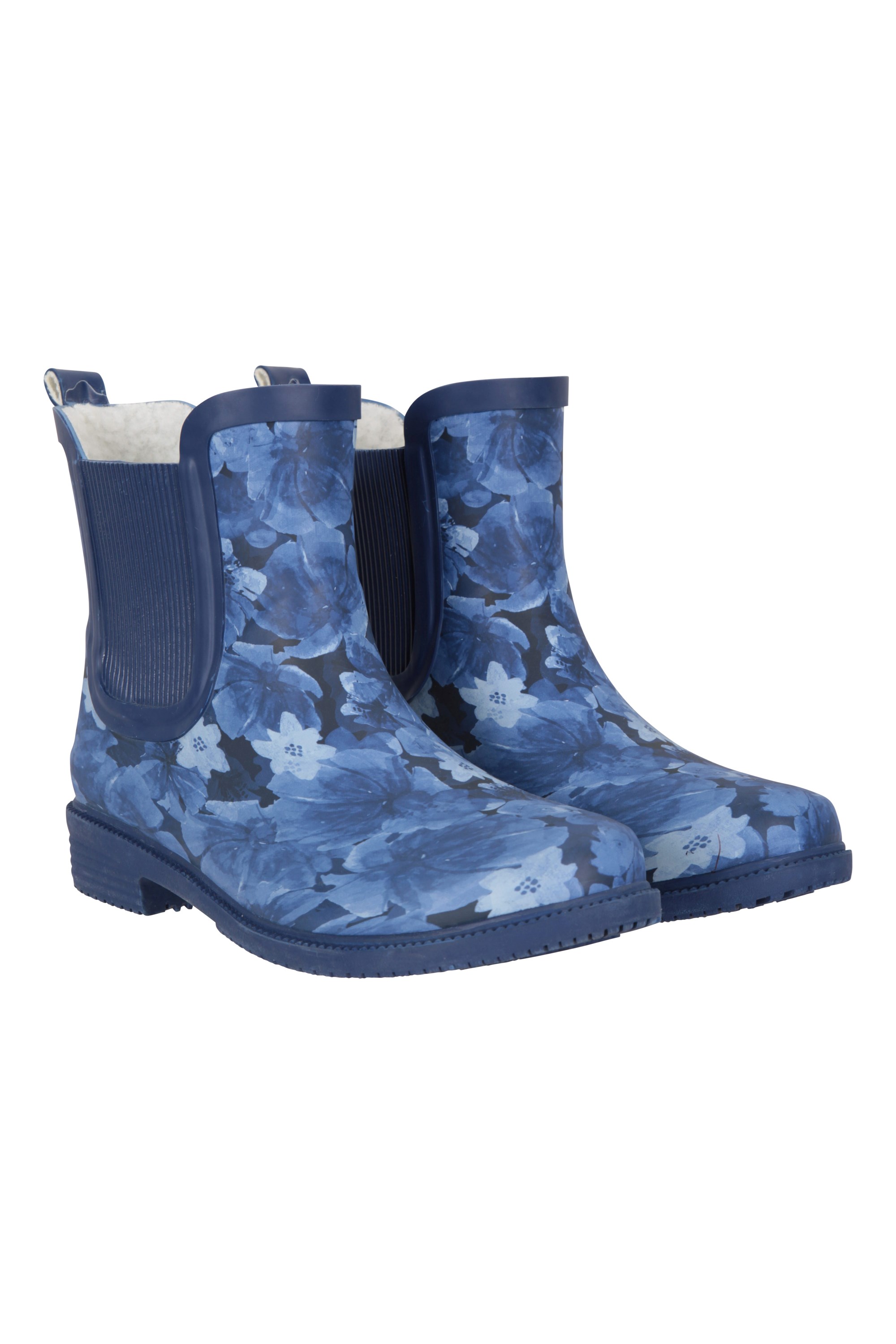 Gefütterte Knöchelhohe Damen-Gummistiefel - Dark Blau