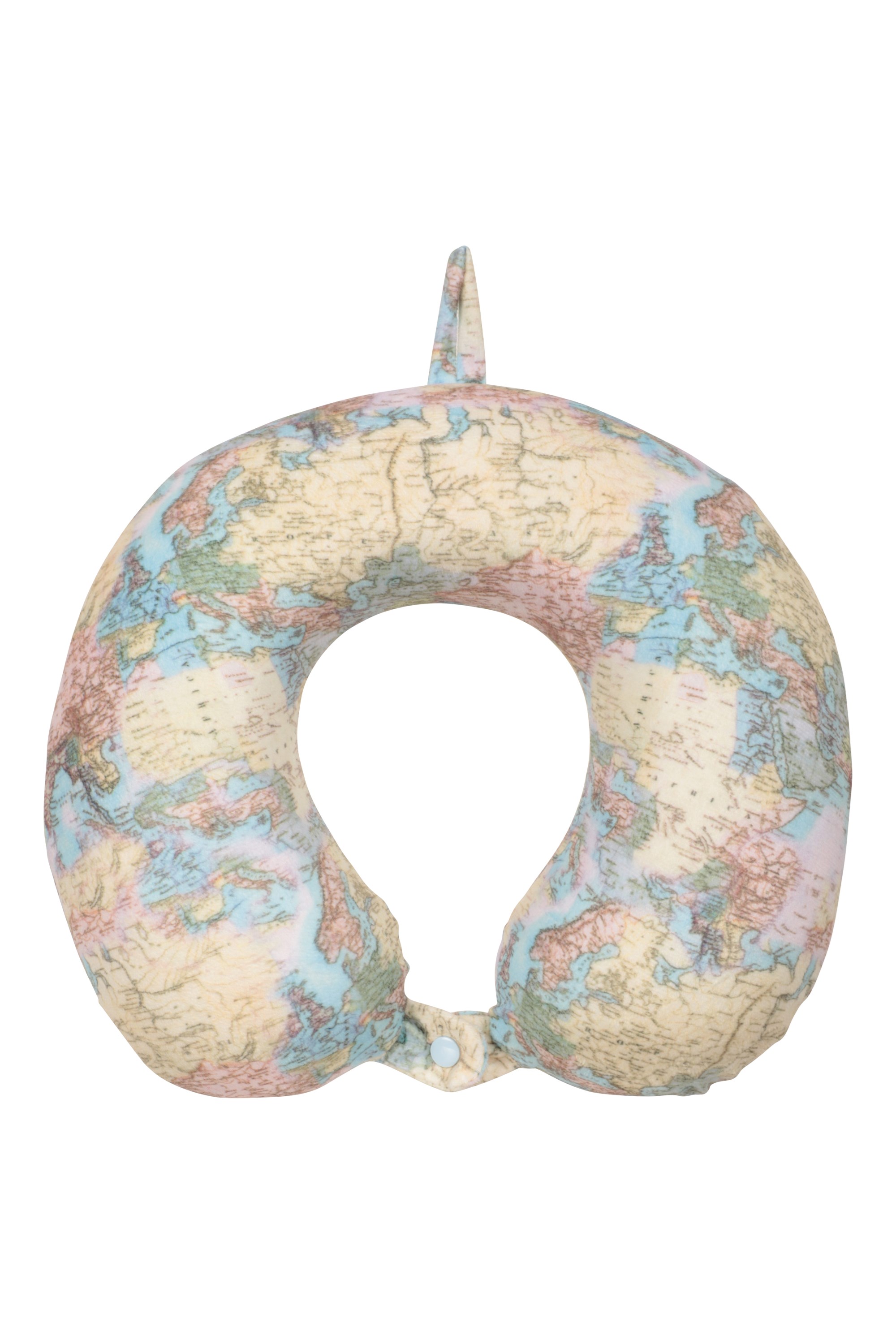 Gemustertes Memory-Schaum Reise-Kopfkissen - Braun