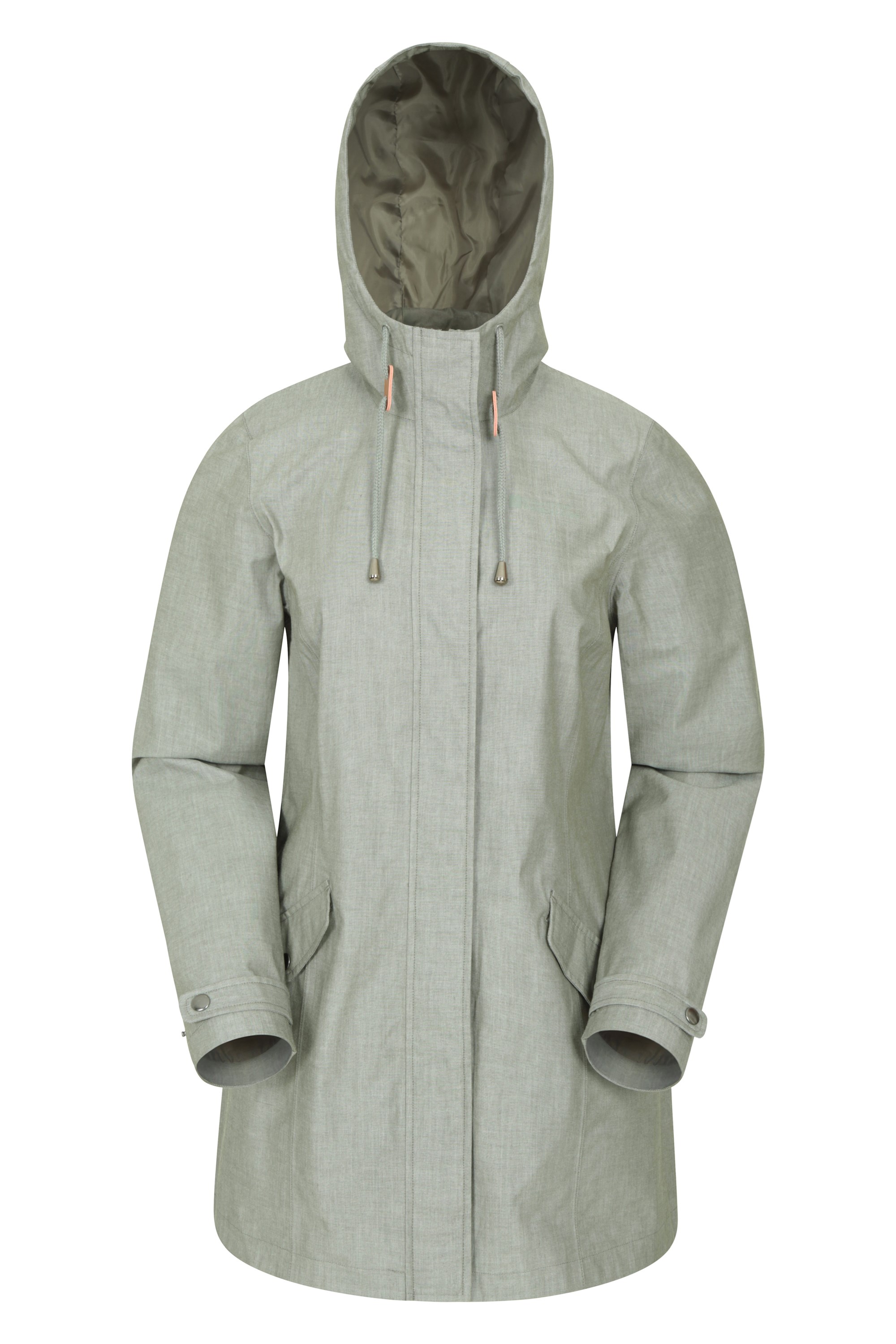 Bluster Wasserdichte Texturierte Damenjacke - Khaki