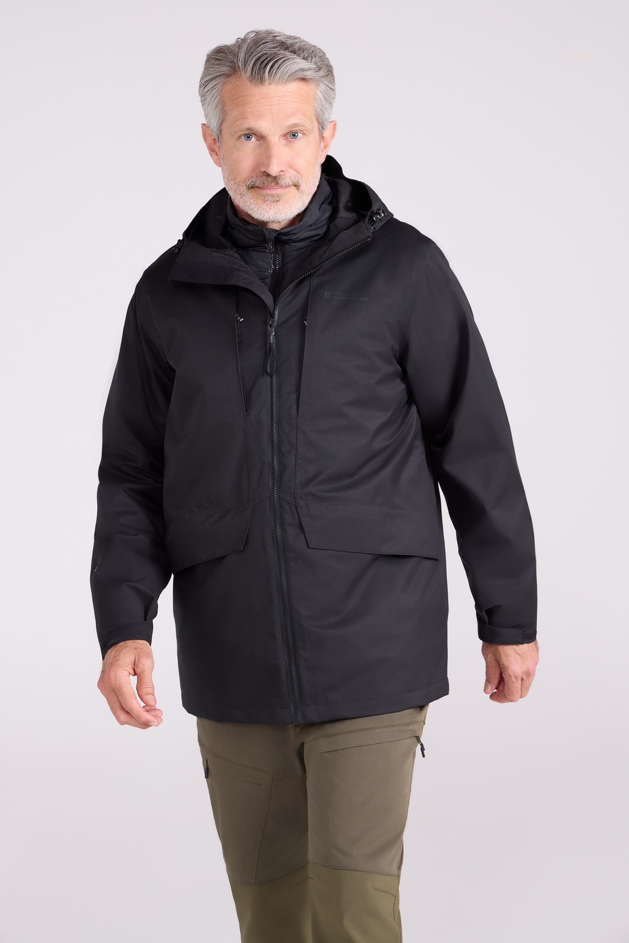 Commuter 3-in-1 Herrenjacke - Schwarz