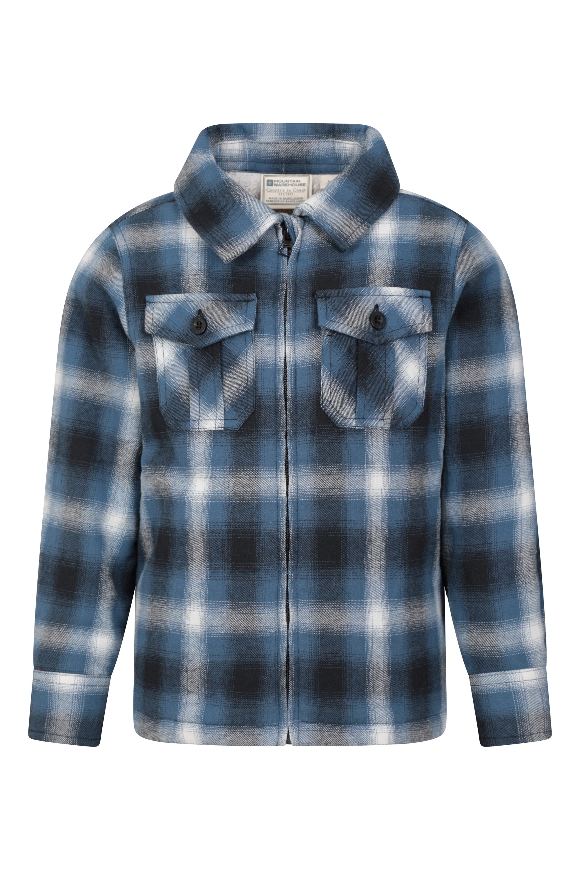 Stream Borg-Gefütterte Kinder Hemdjacke - Blau