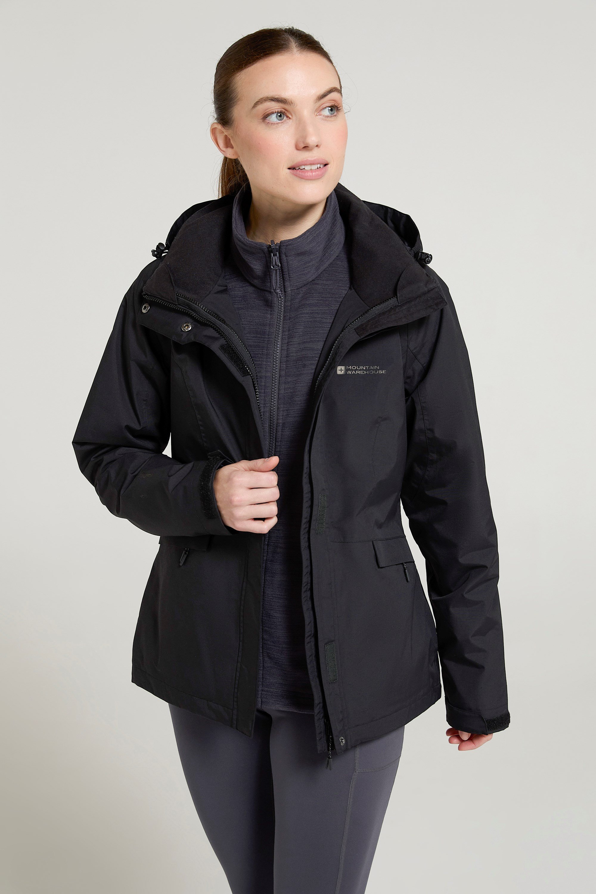 Thunderstorm II 3-in-1-Damenjacke - Schwarz