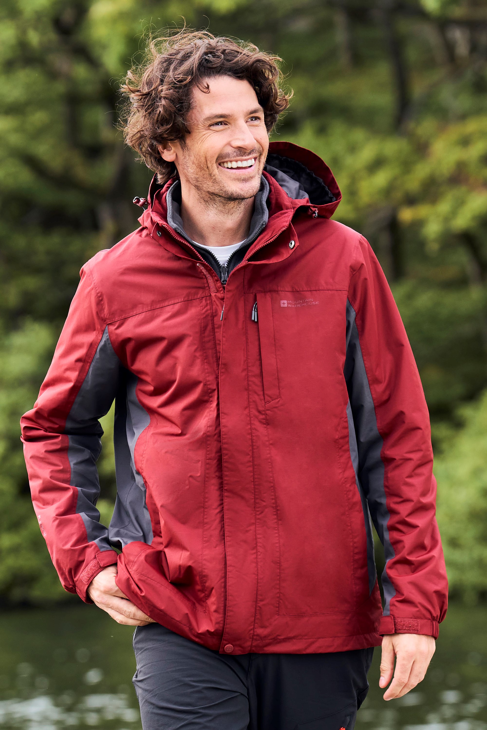 Thunderstorm Wasserdichte 3-in-1 Herrenjacke - Rot