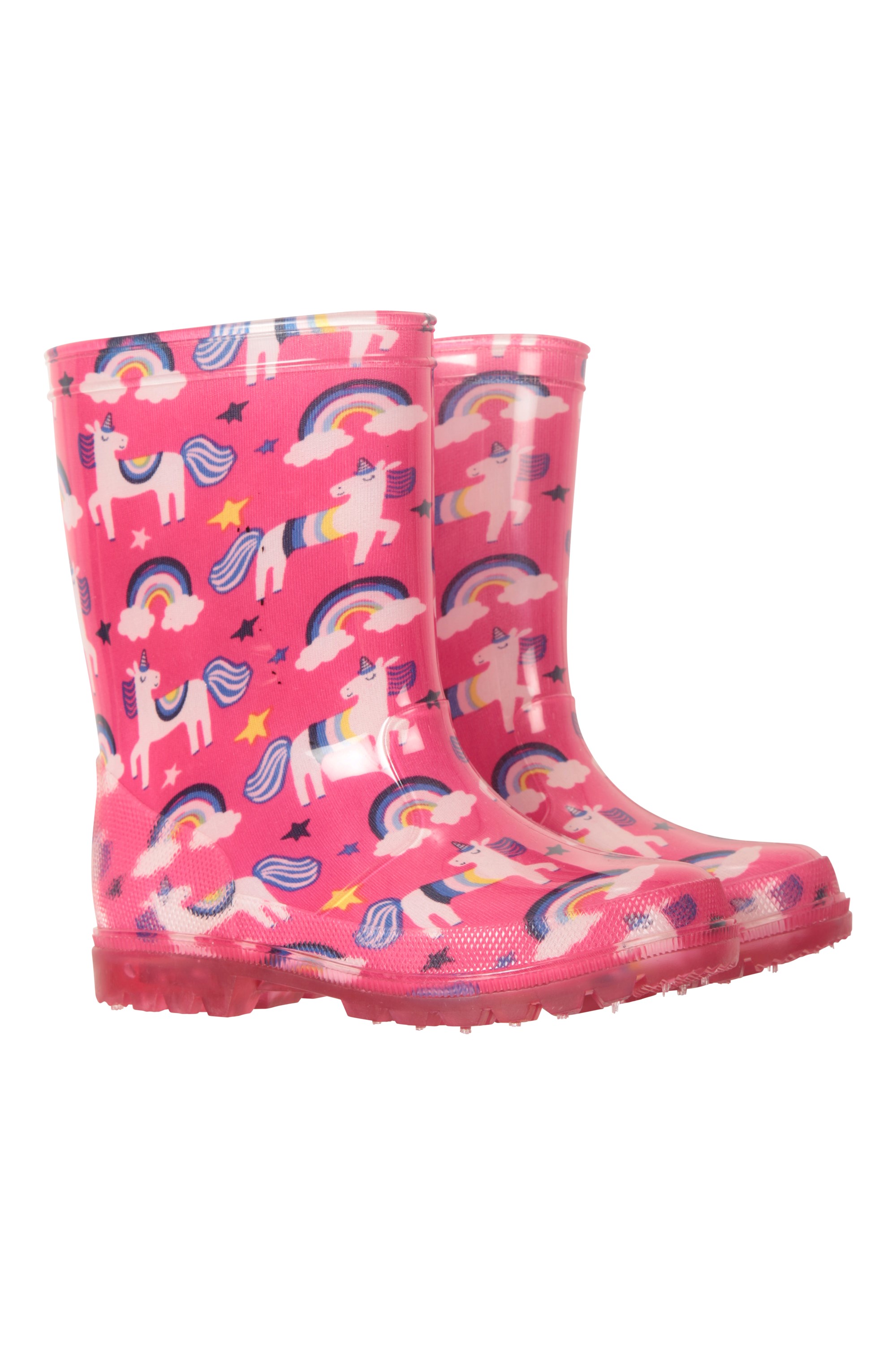 Splash Leuchtende Kinder Gummistiefel - Intensiv Pink