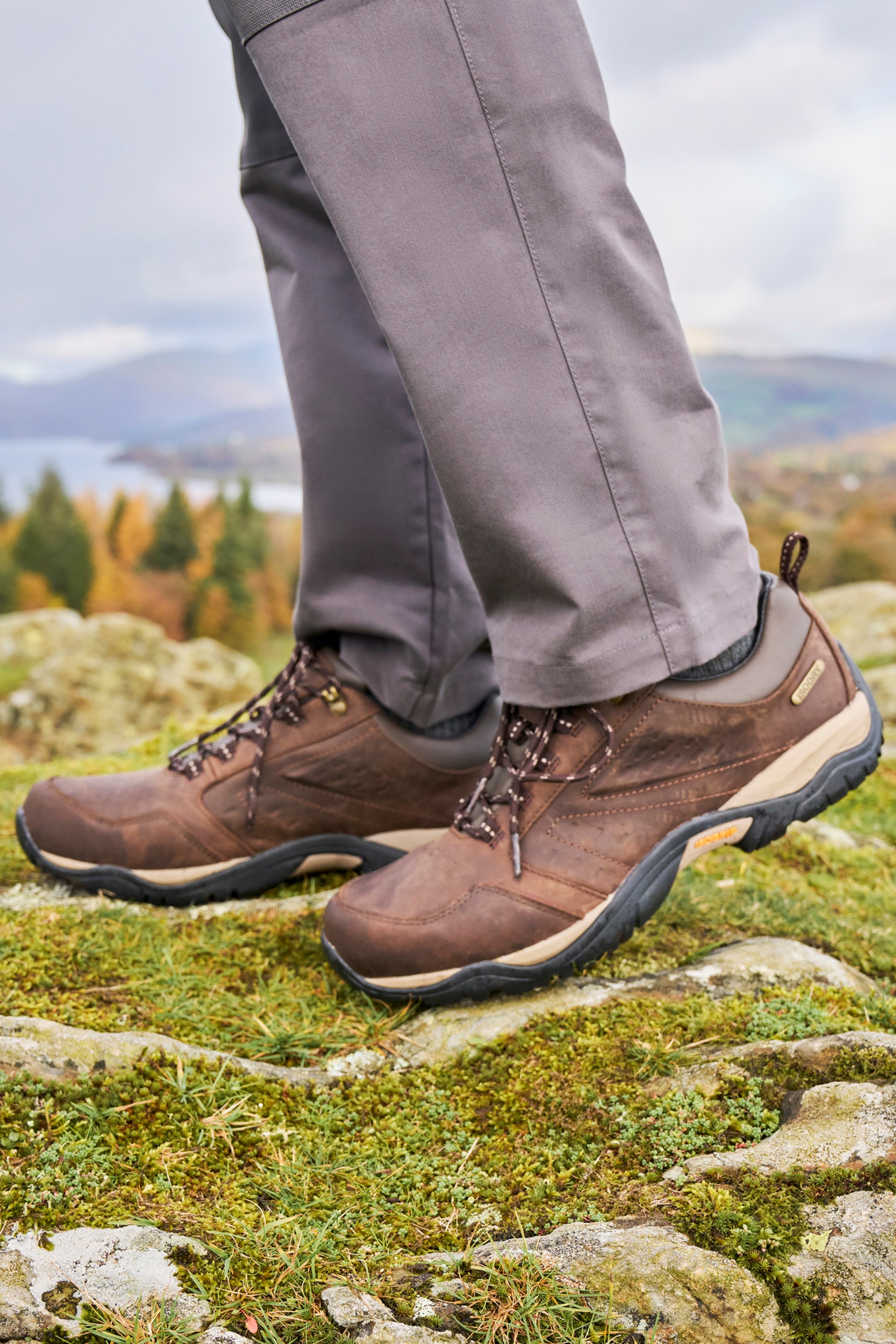 Pioneer II Extreme Wasserdichte Herren Leder Wanderstiefel - Braun