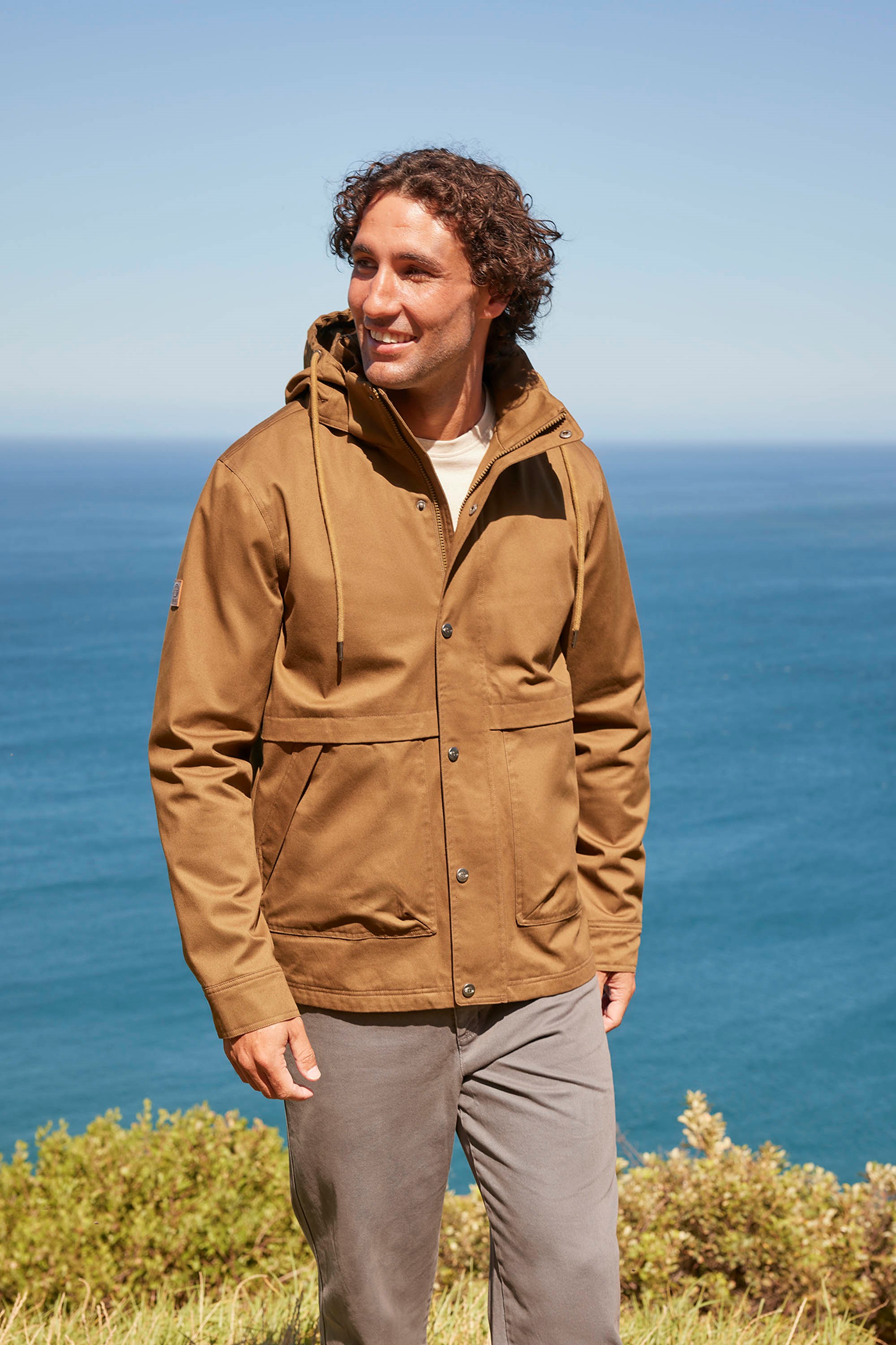 Padstow Herrenjacke - Hell Braun