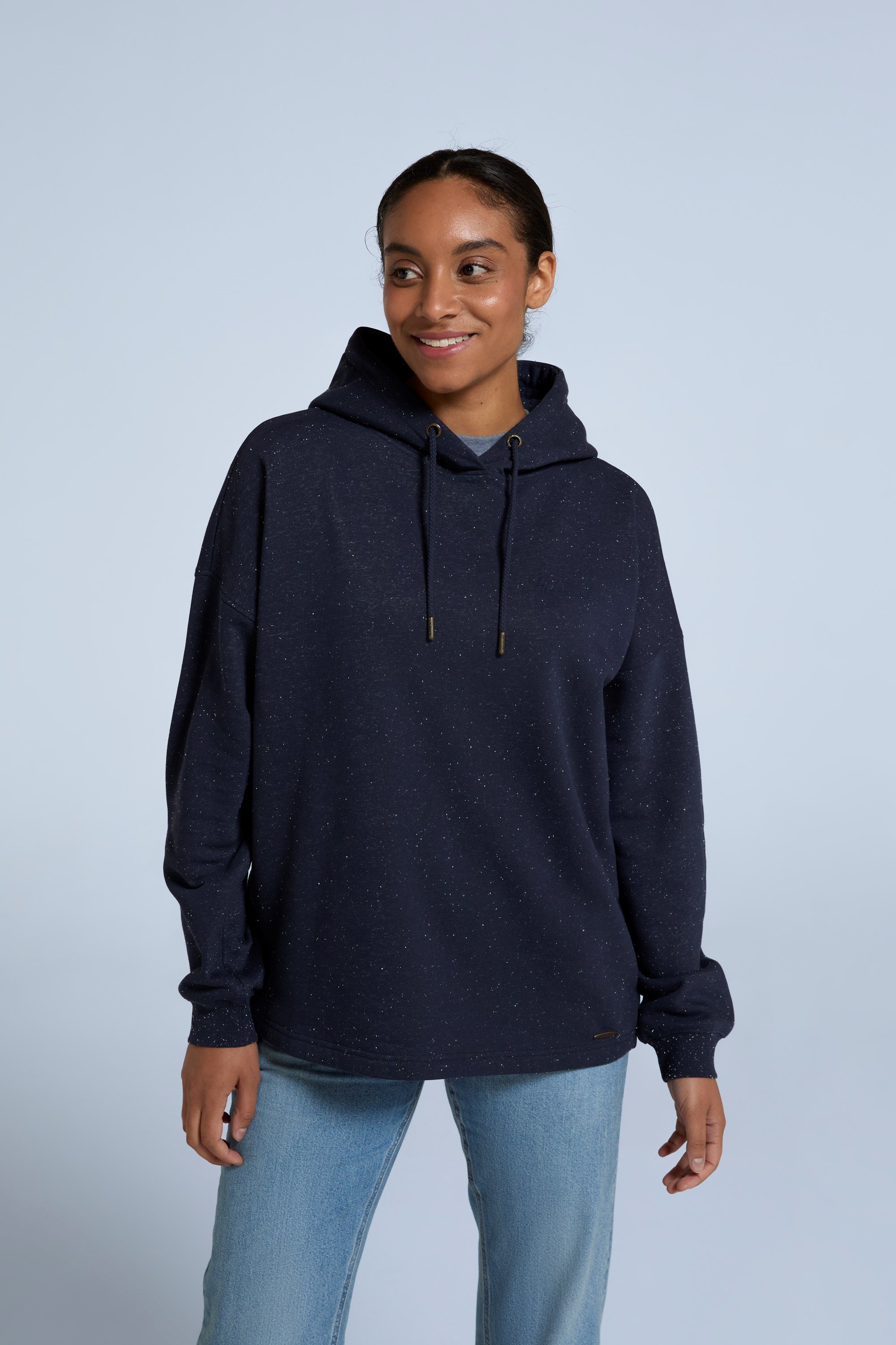 Amber Damen Kapuzenpulli - Marineblau