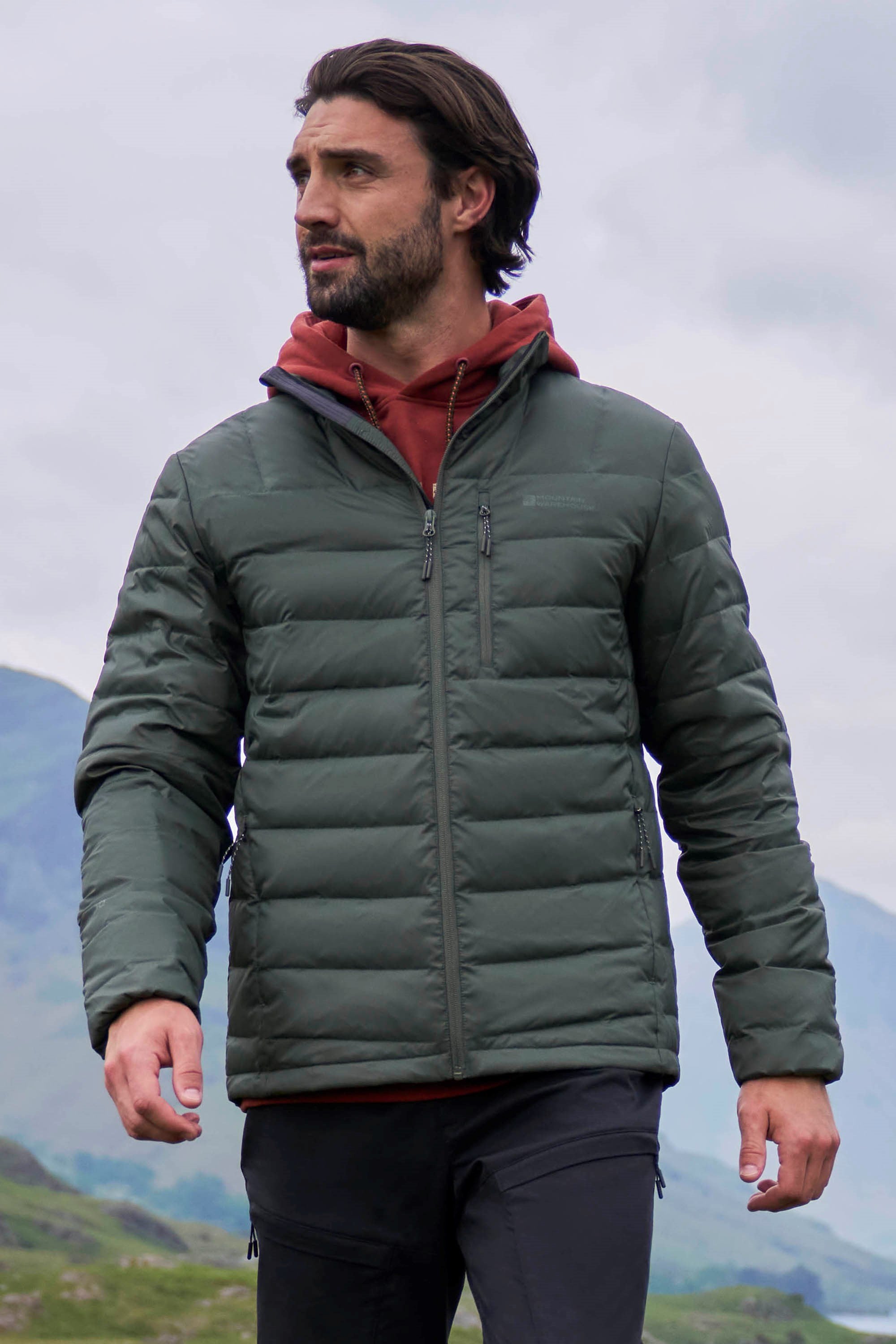 Trail Extreme RDS-Daunen Herrenjacke - Dunkel-Khaki