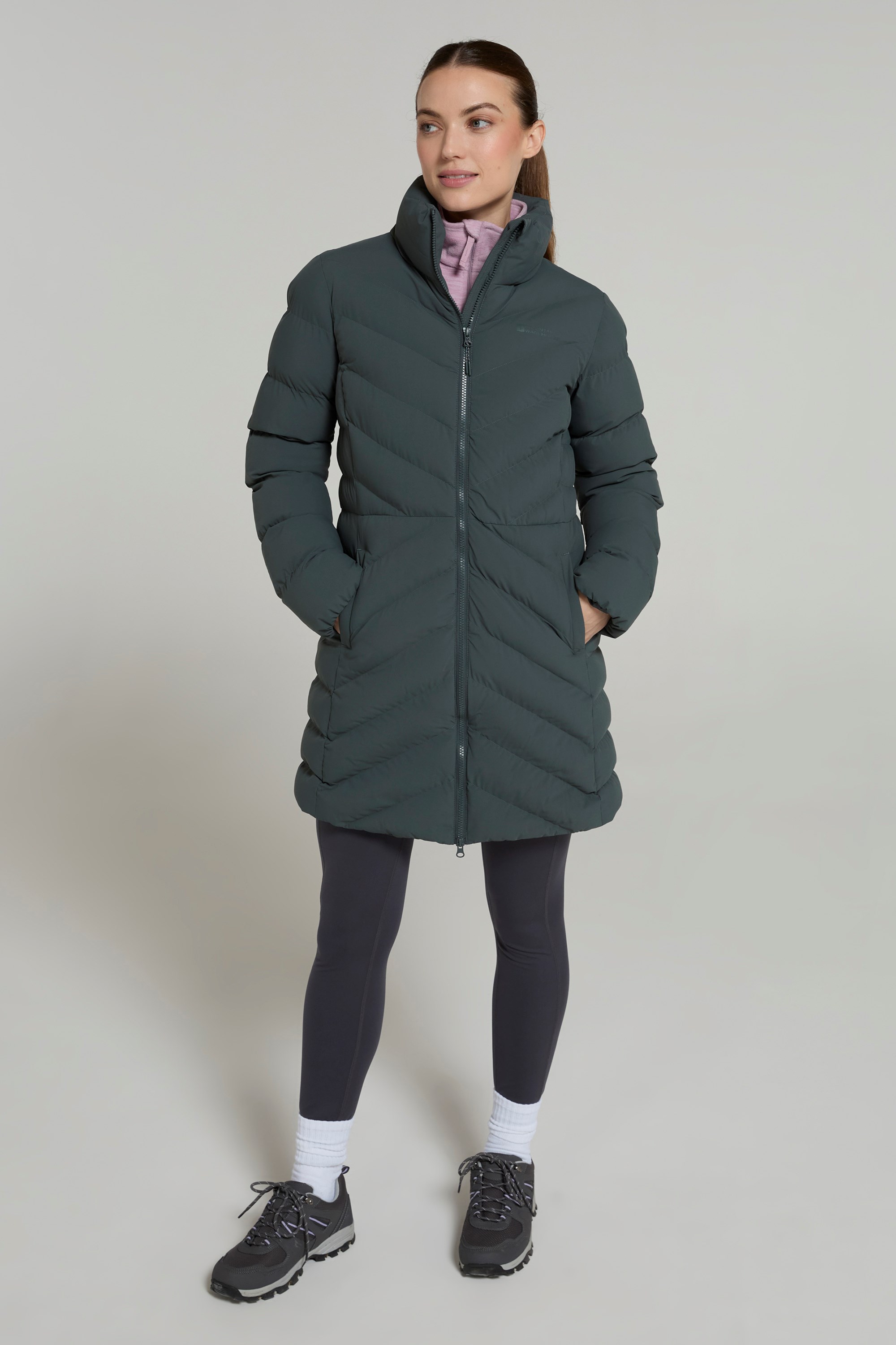 Anmore Gepolsterte Damenjacke - Khaki