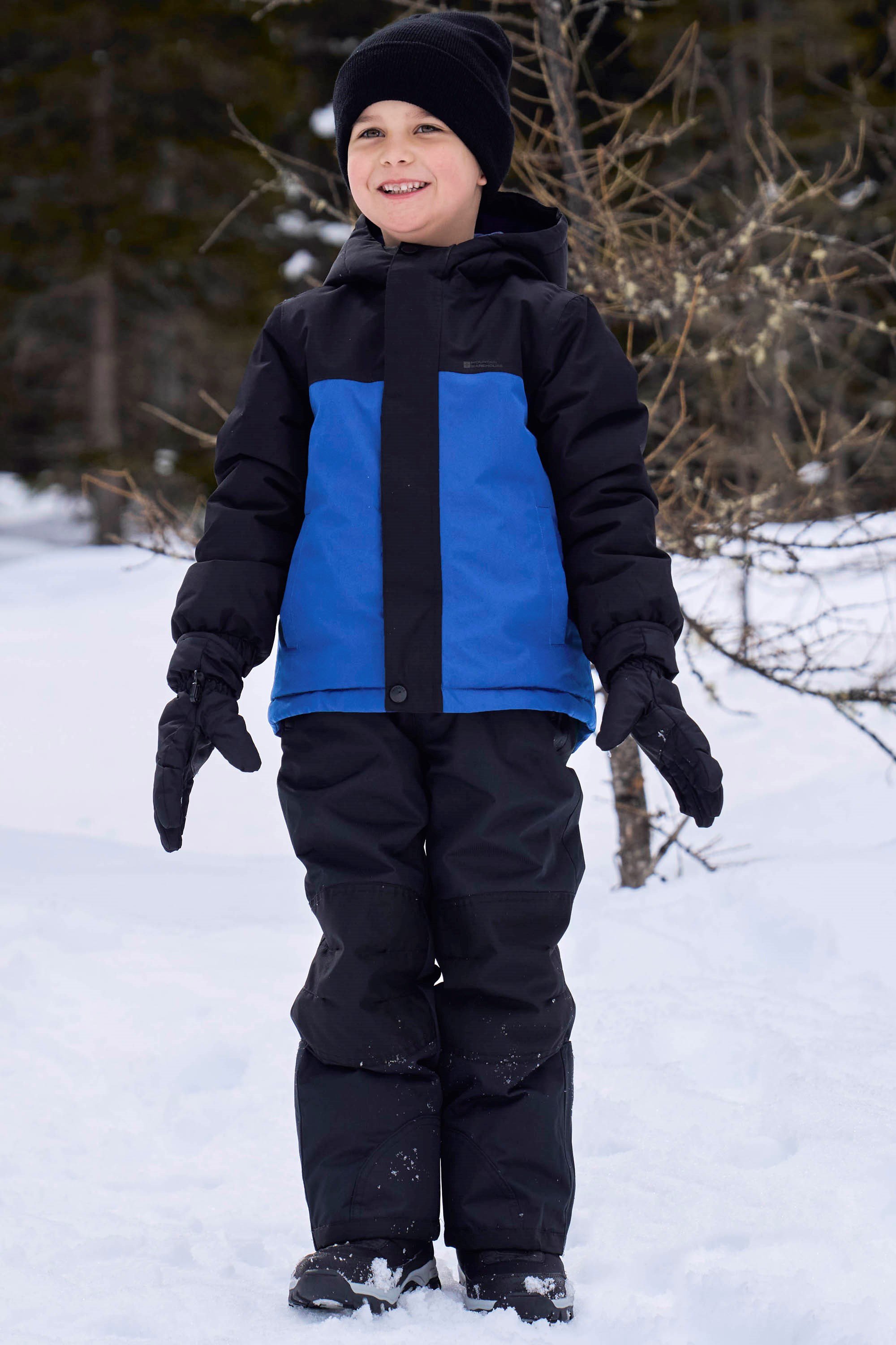 Polar Zone Kinderjacke und -latzhose Schneeset - Marineblau