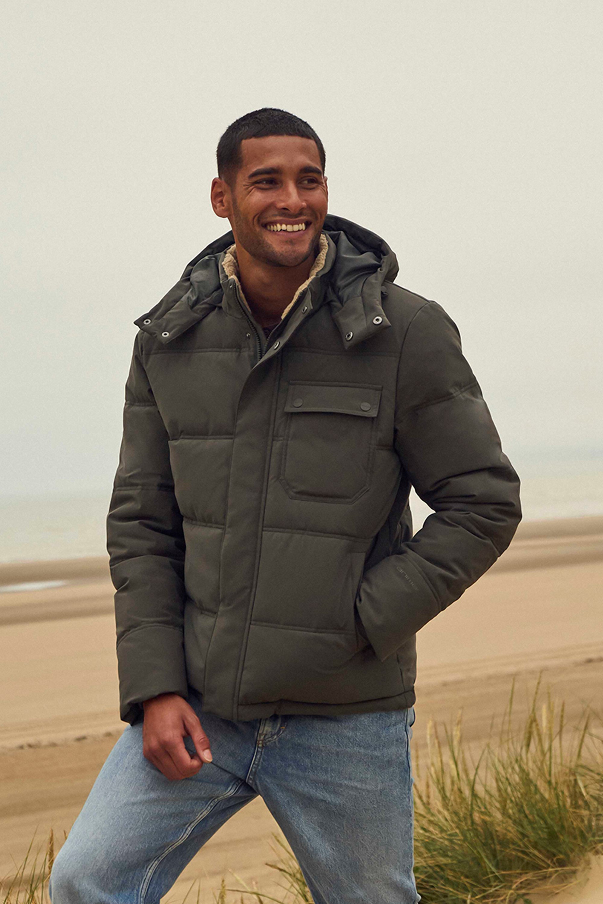 Fistral Wattierte Herrenjacke - Khaki