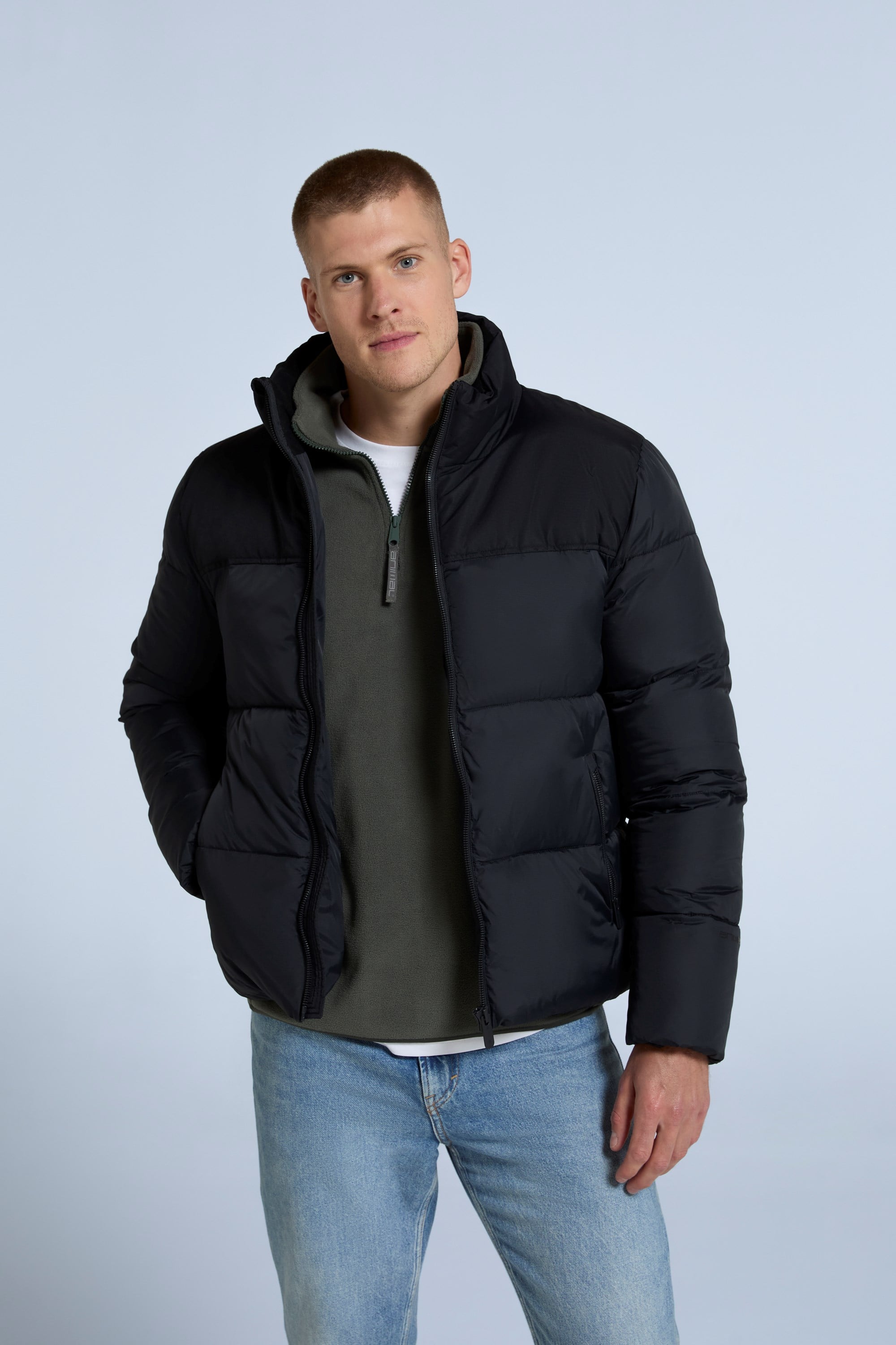 Volt Wattierte Herrenjacke - Schwarz